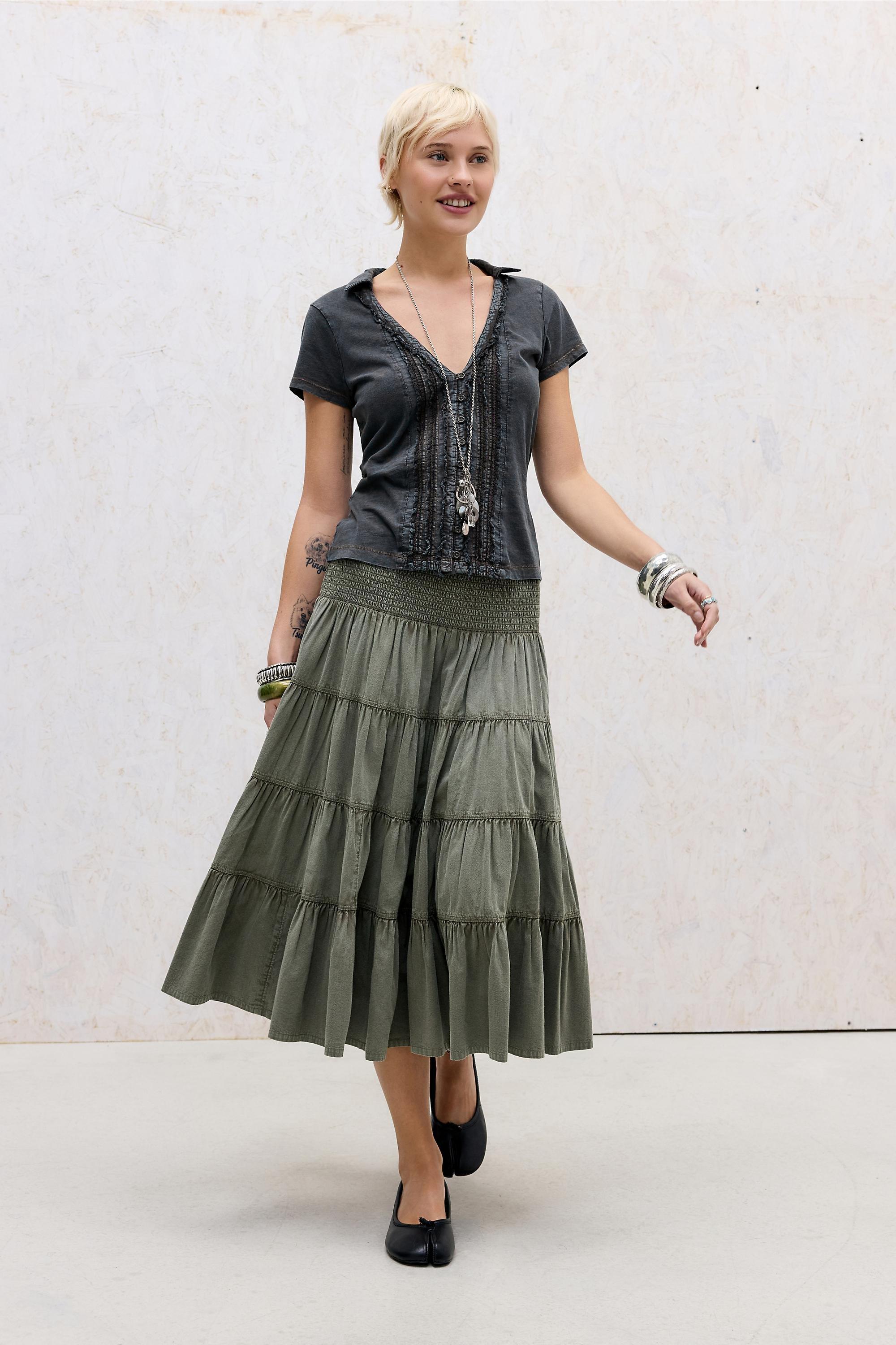 Black Kimchi Blue Jenny Frill Shirt, BLK, large image number 1