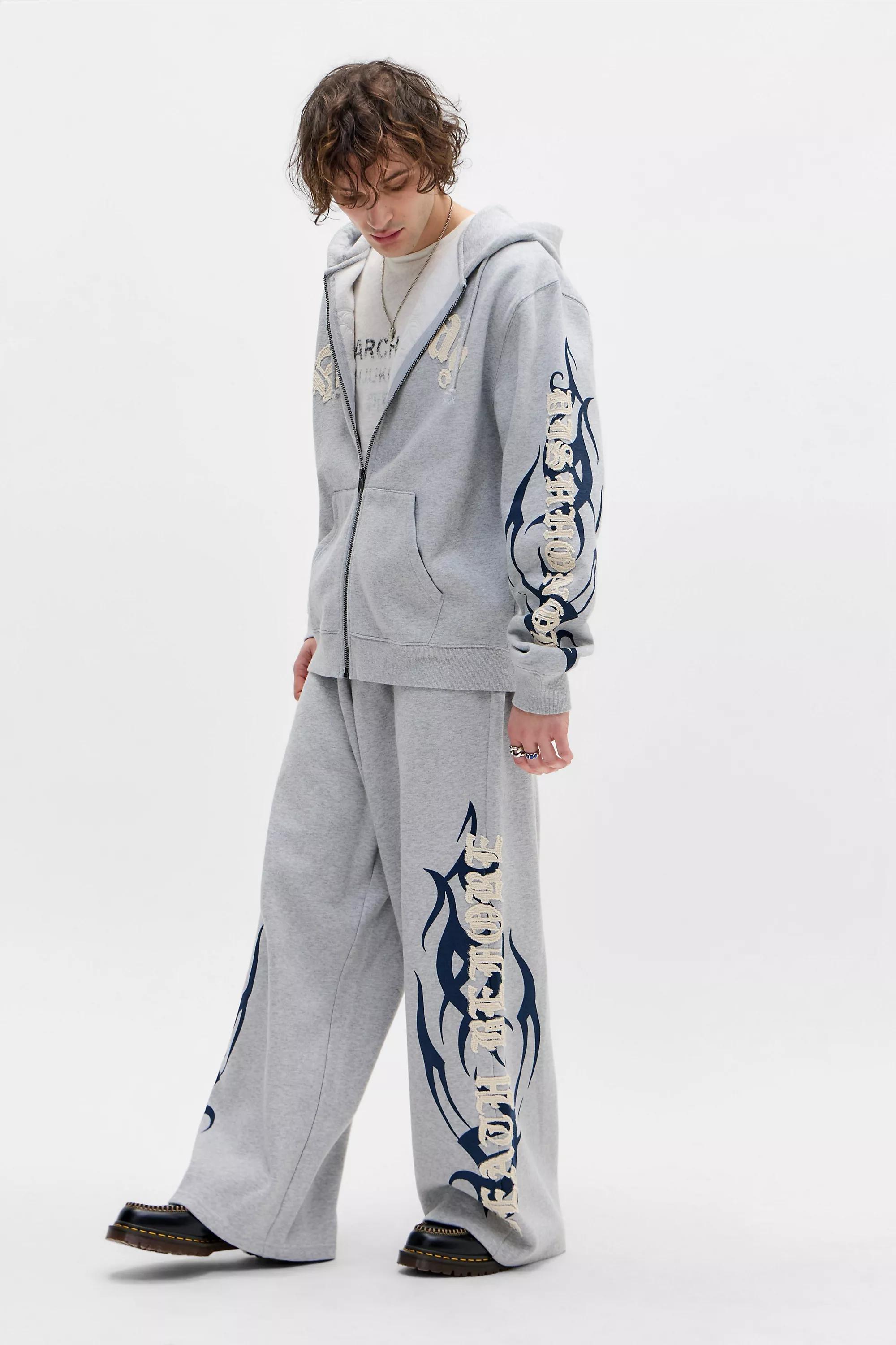 Grey Ed Hardy Uo Appliqu&eacute; Joggers, GREY, medium