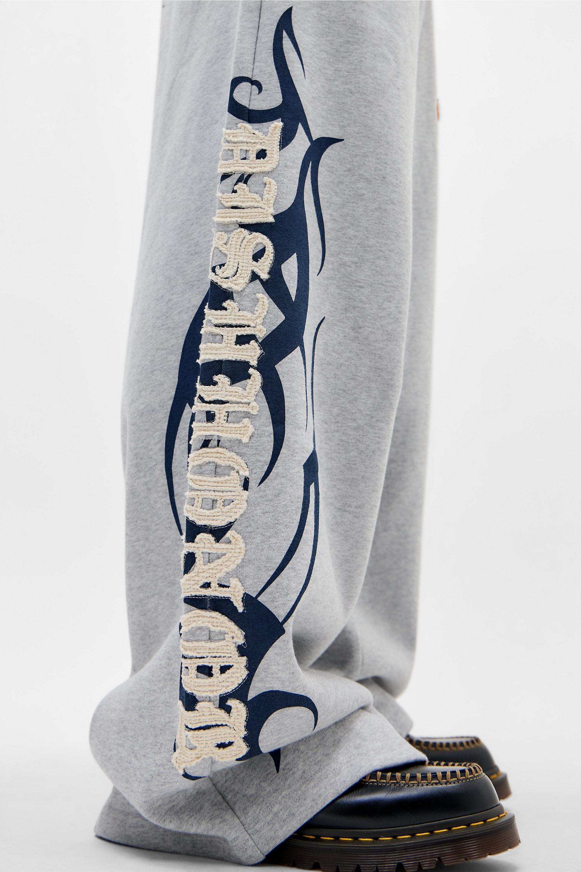 Grey Ed Hardy Uo Appliqu&eacute; Joggers, GREY, large image number 1