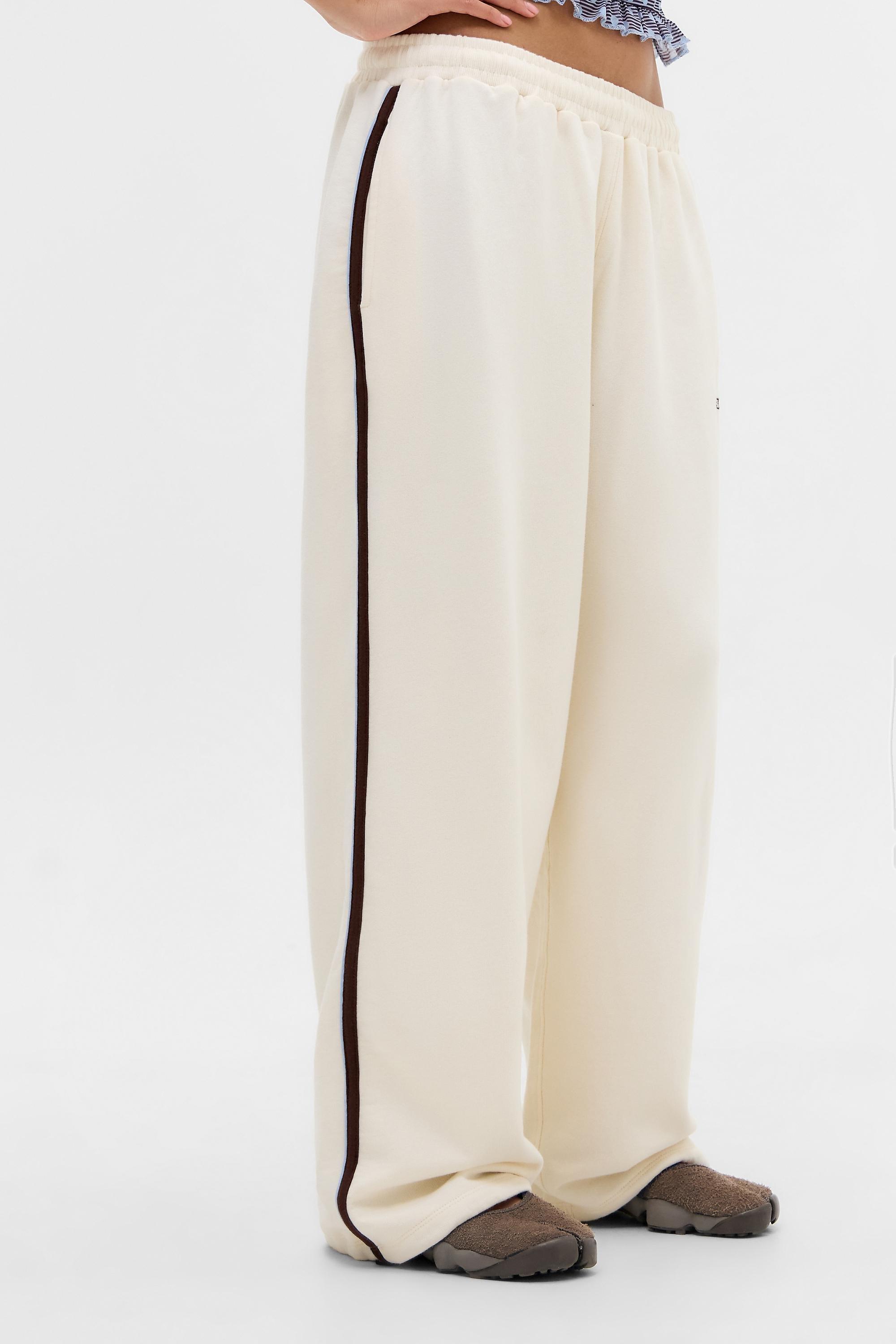Cream iets frans... Ecru Harri Baggy Joggers, CREME, medium