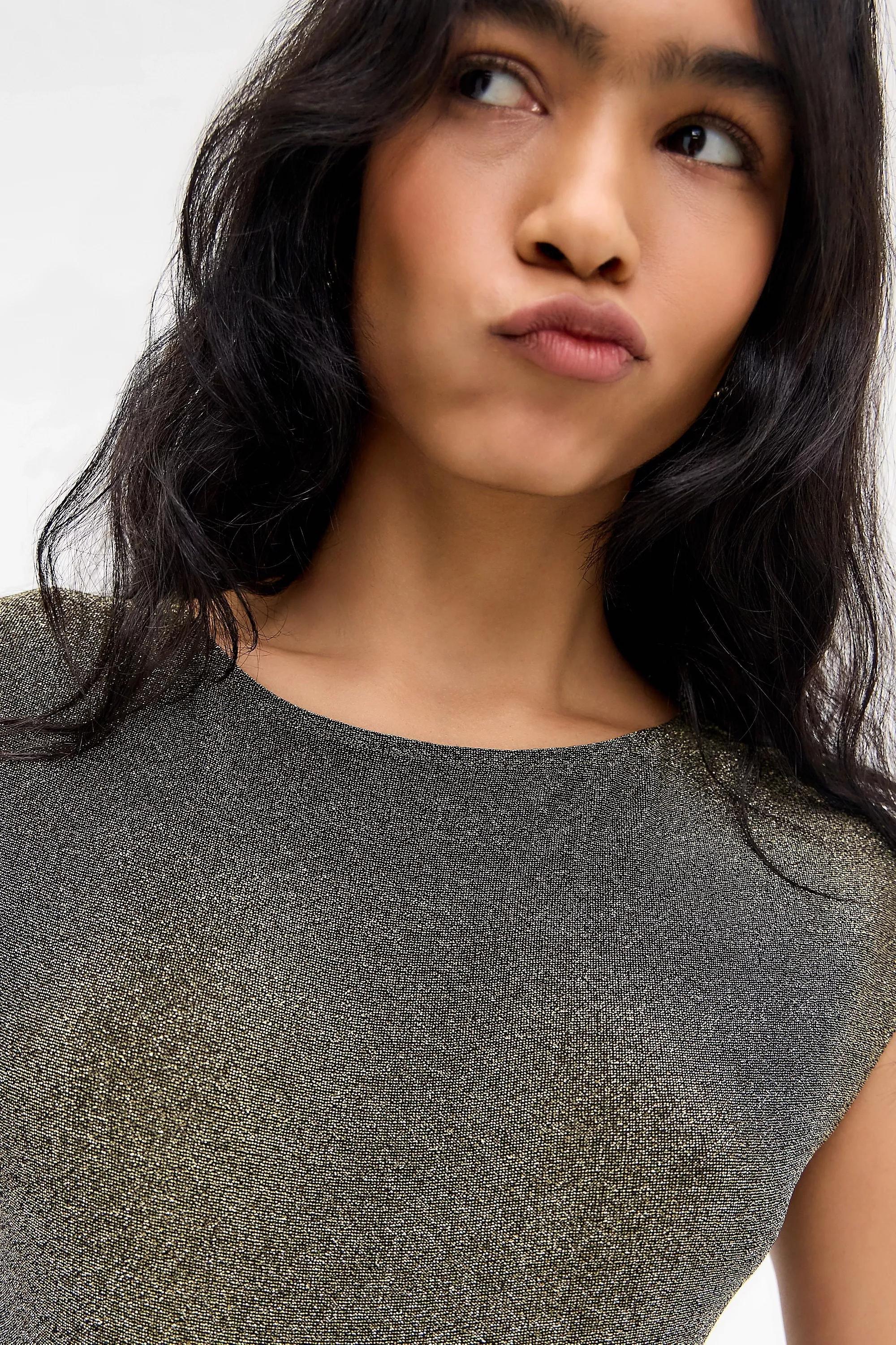 Gold Motel Lurex Top, GOLD, large image number 1