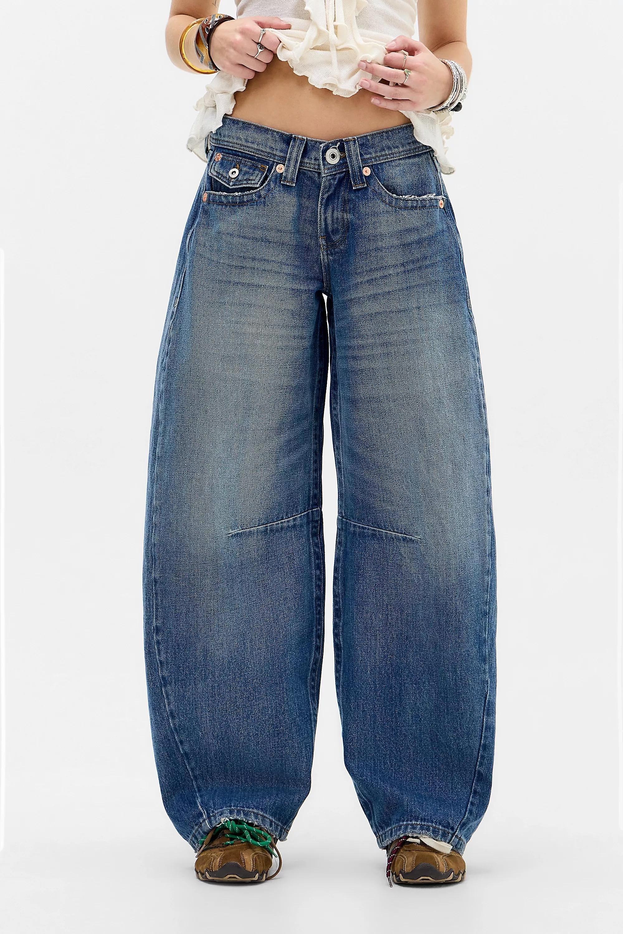 Navy Bdg Kayla Cocoon Jeans, VINTAGE DENIM MEDIUM, large image number 0