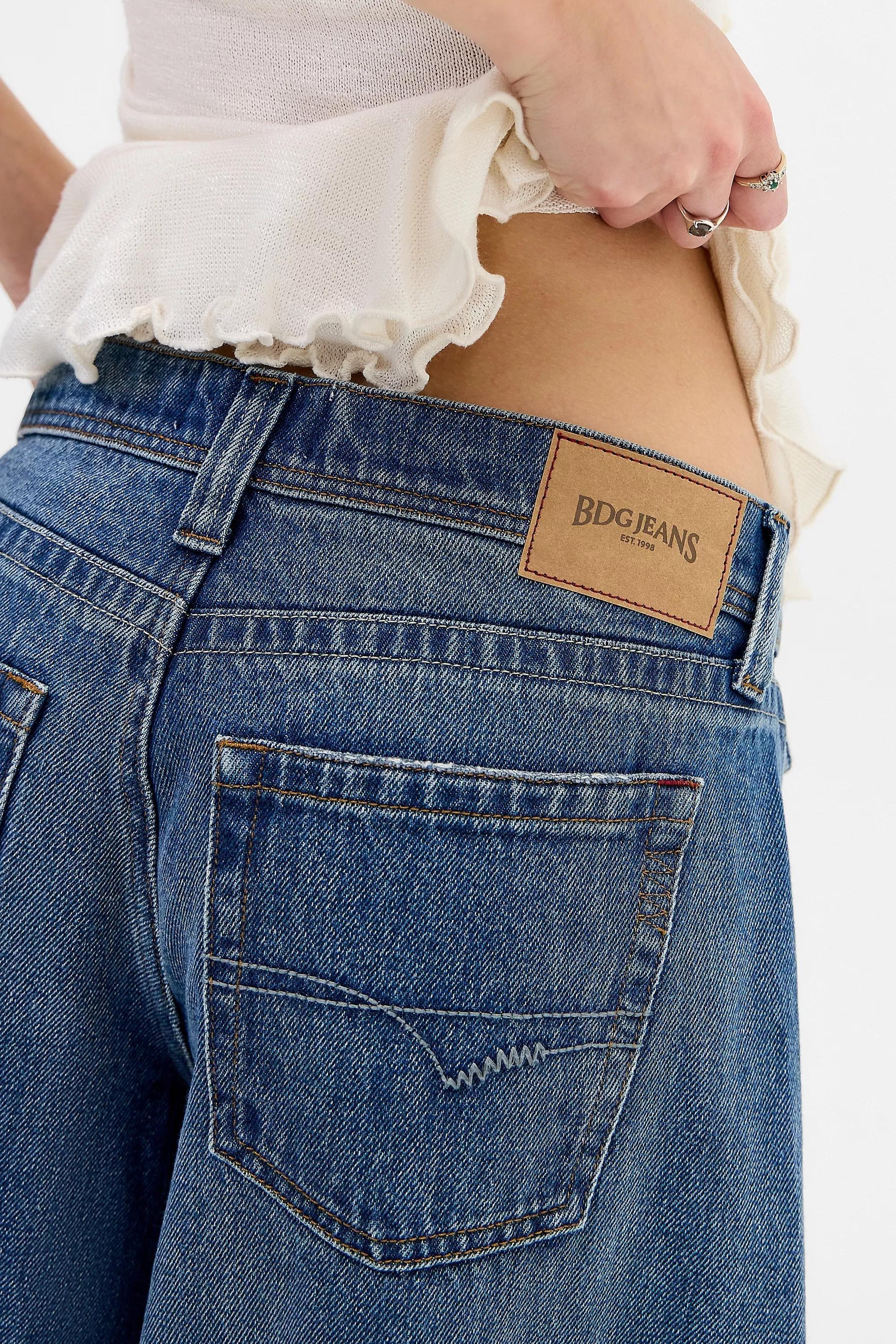 Navy Bdg Kayla Cocoon Jeans, VINTAGE DENIM MEDIUM, medium