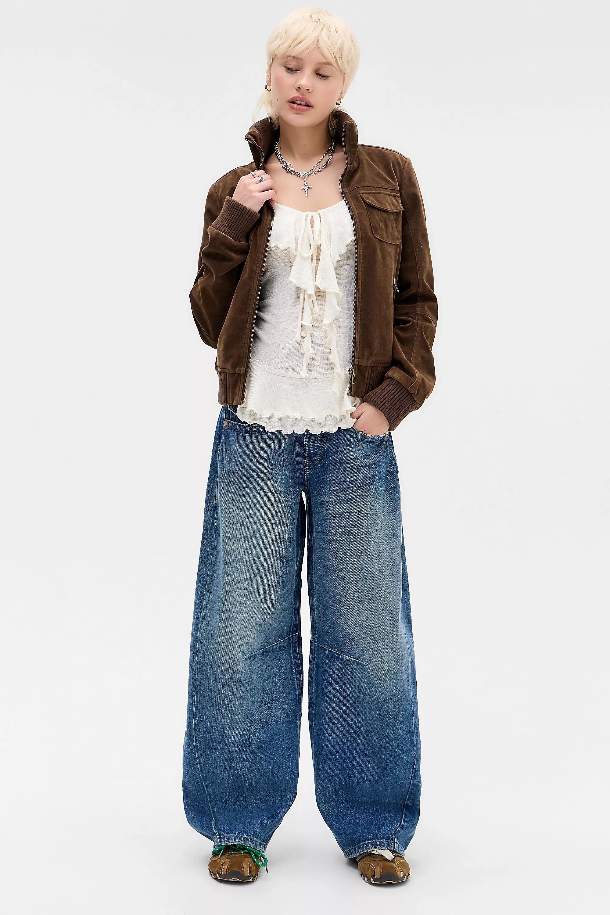 Navy Bdg Kayla Cocoon Jeans, VINTAGE DENIM MEDIUM, large image number 2