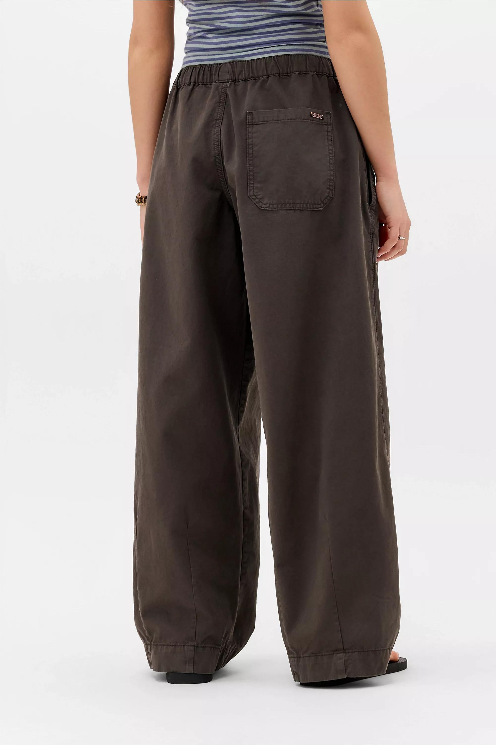 Brown Bdg Bobbi Baggy Cocoon Trousers, BRN, large image number 3