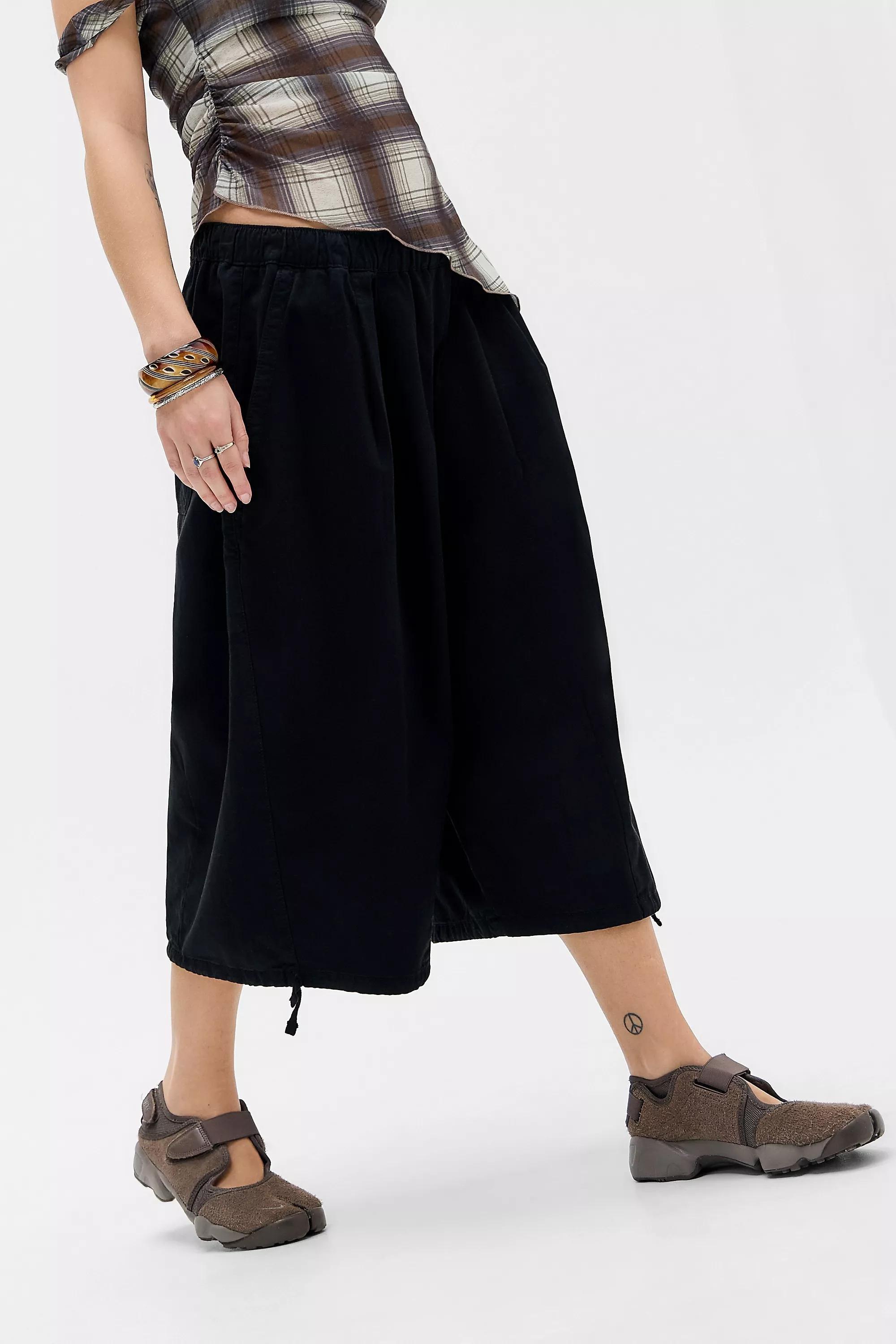 Black Bdg Bobbi Extreme Cropped Trousers, BLK, medium