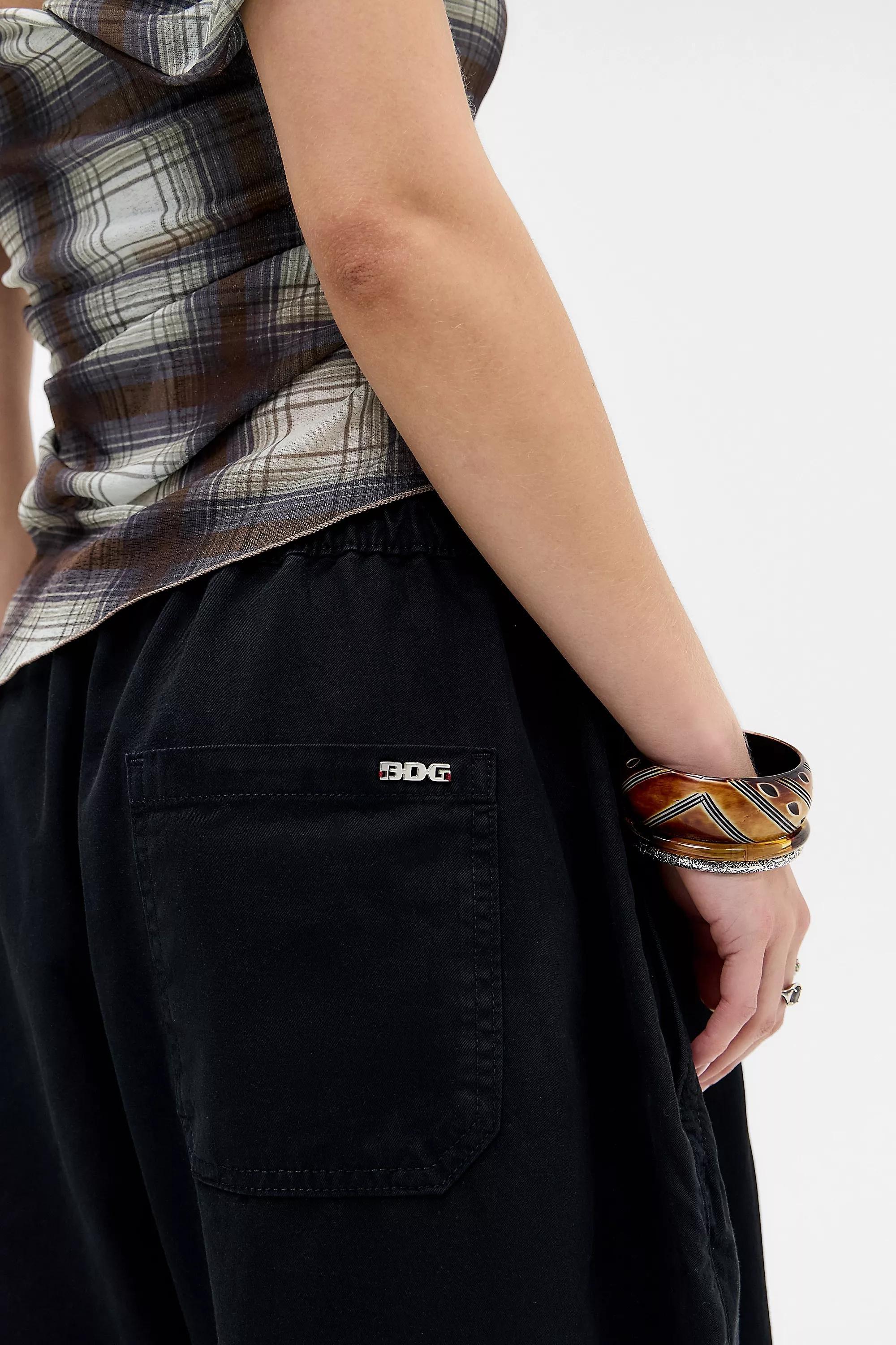 Black Bdg Bobbi Extreme Cropped Trousers, BLK, large image number 2