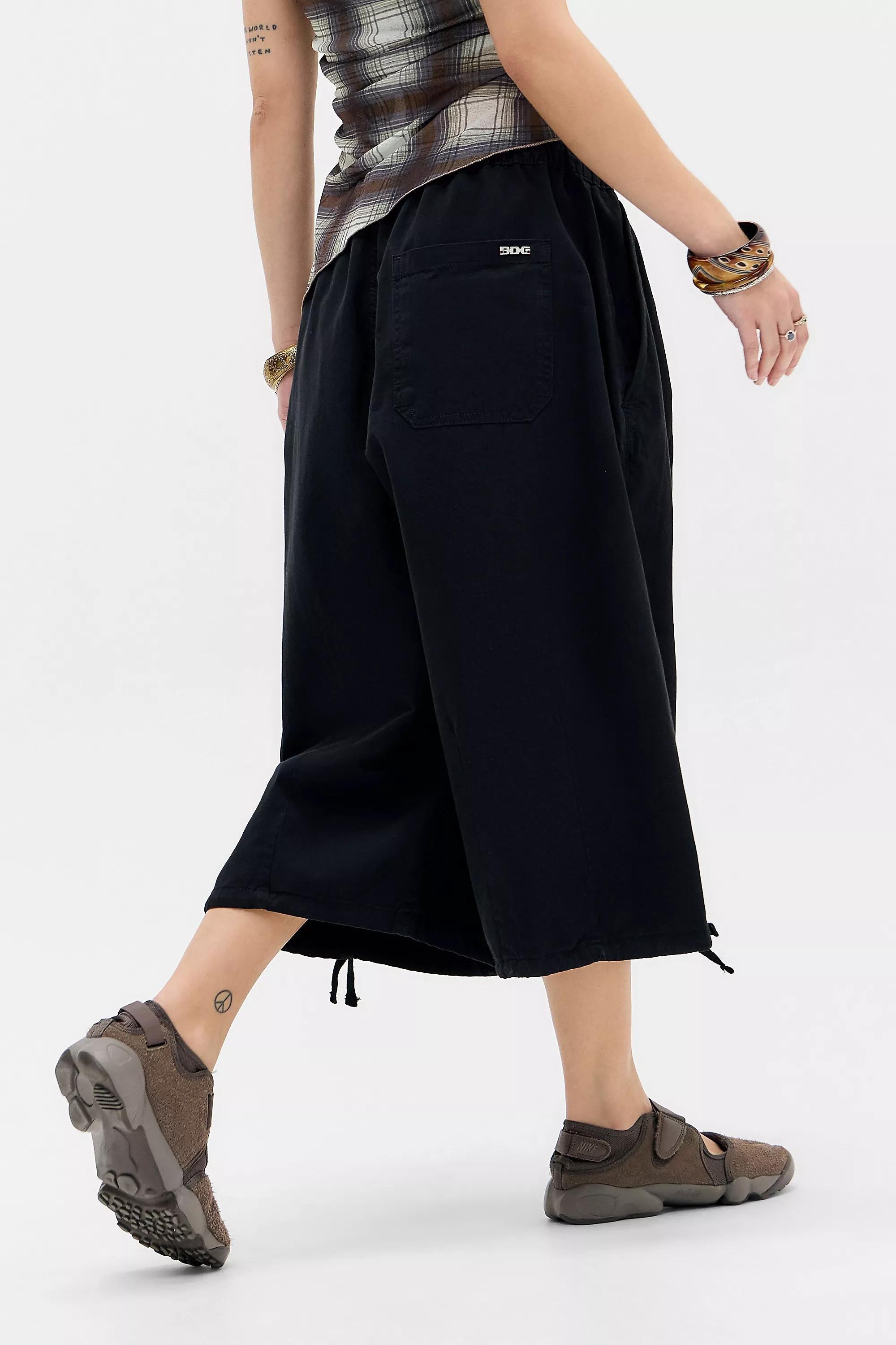 Black Bdg Bobbi Extreme Cropped Trousers, BLK, large image number 3