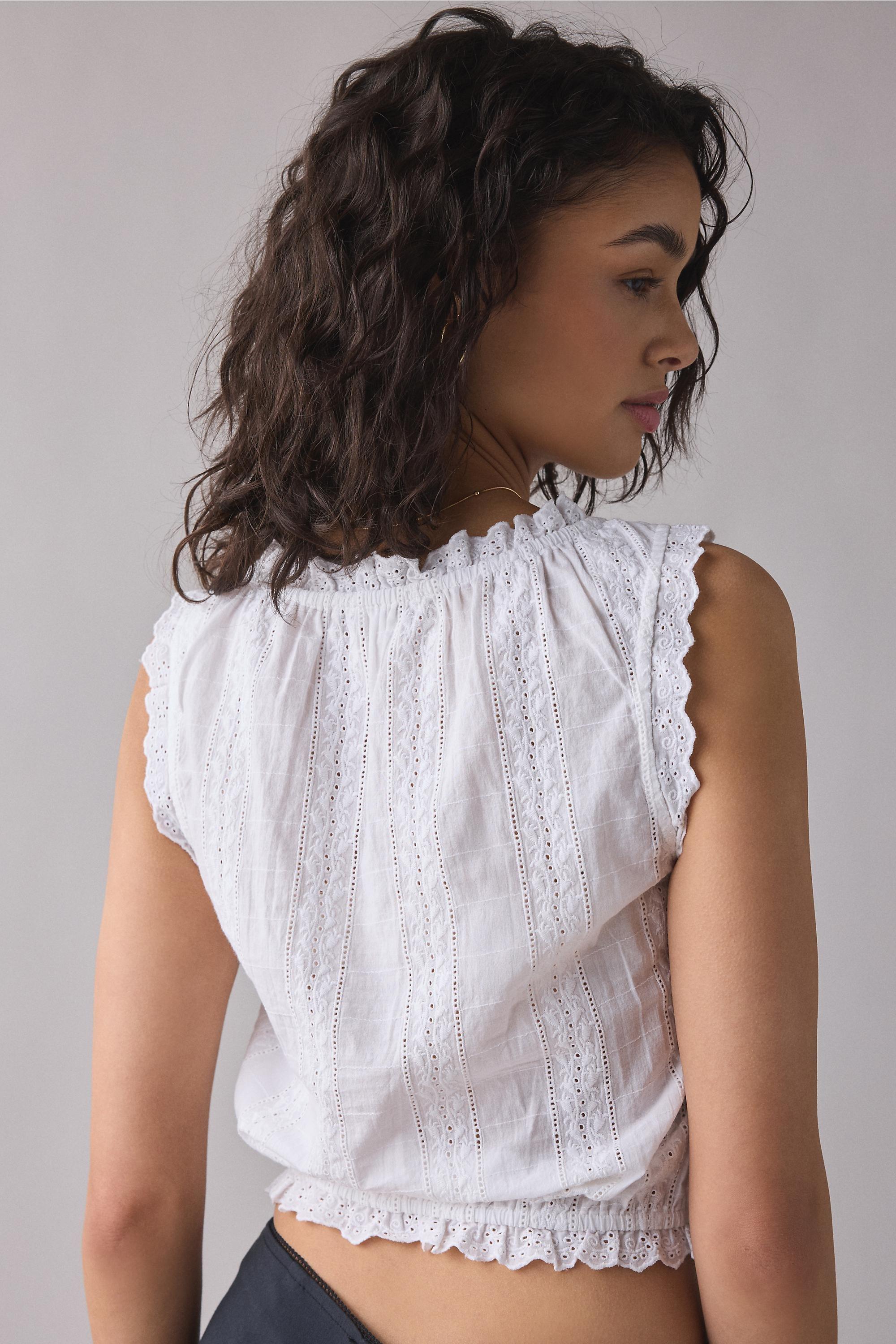WHITE Kimchi Blue Juniper Tank Top, WHT, large image number 3