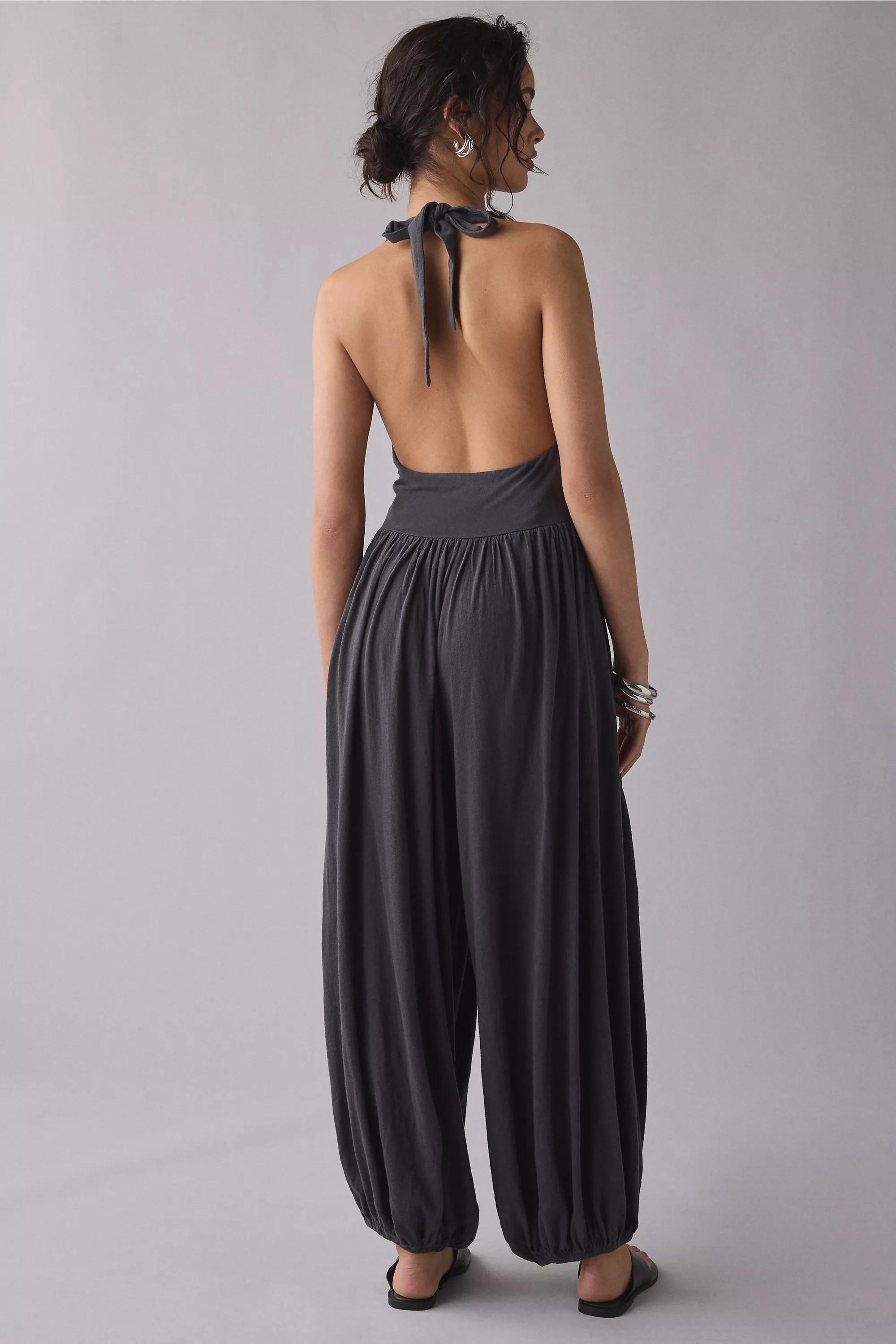 Black Uo Seaside Cowl Neck Jumpsuit, BLK, large image number 2