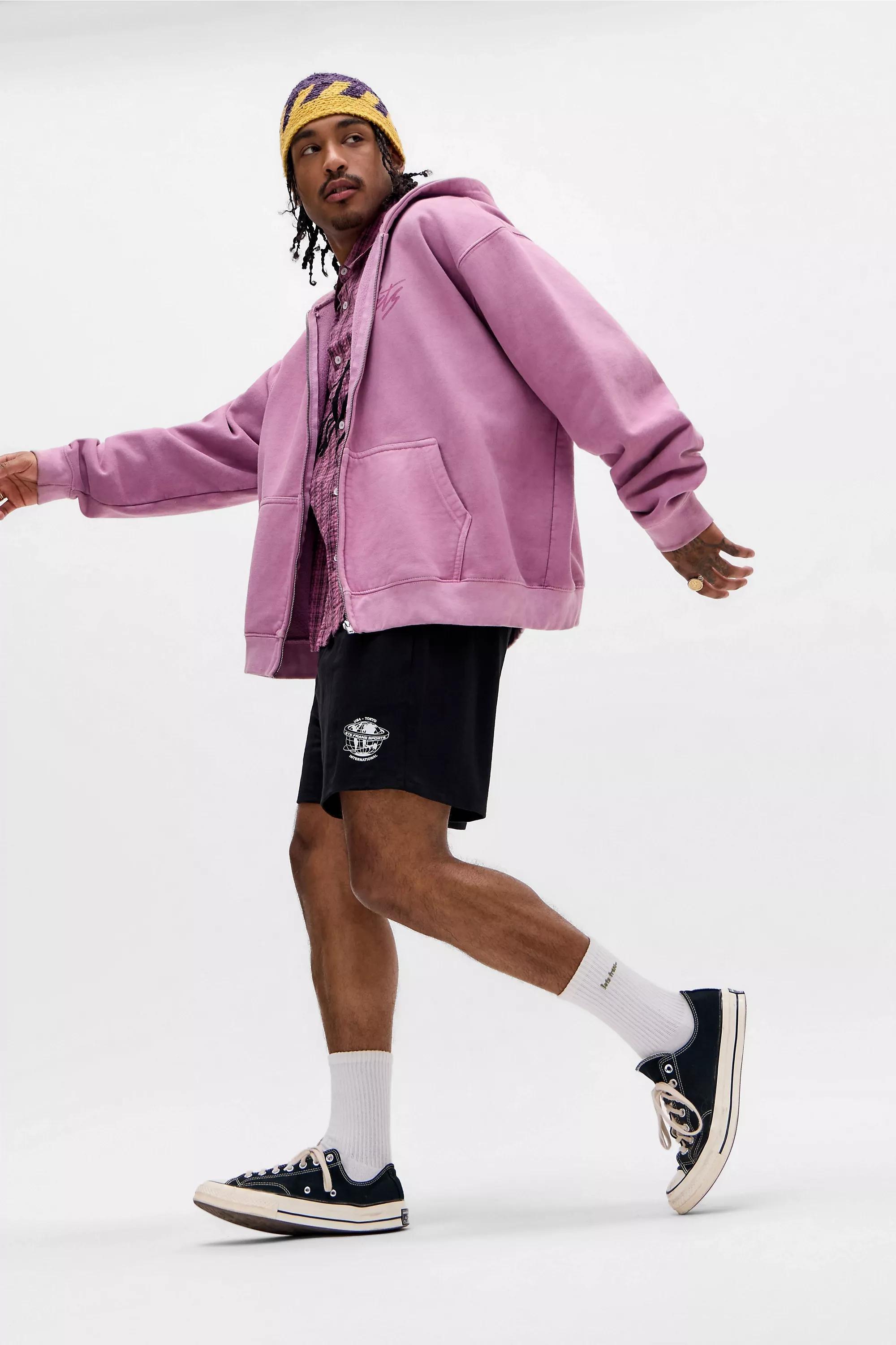 Black iets frans... Stripe Sports Shorts, BLK, large image number 2