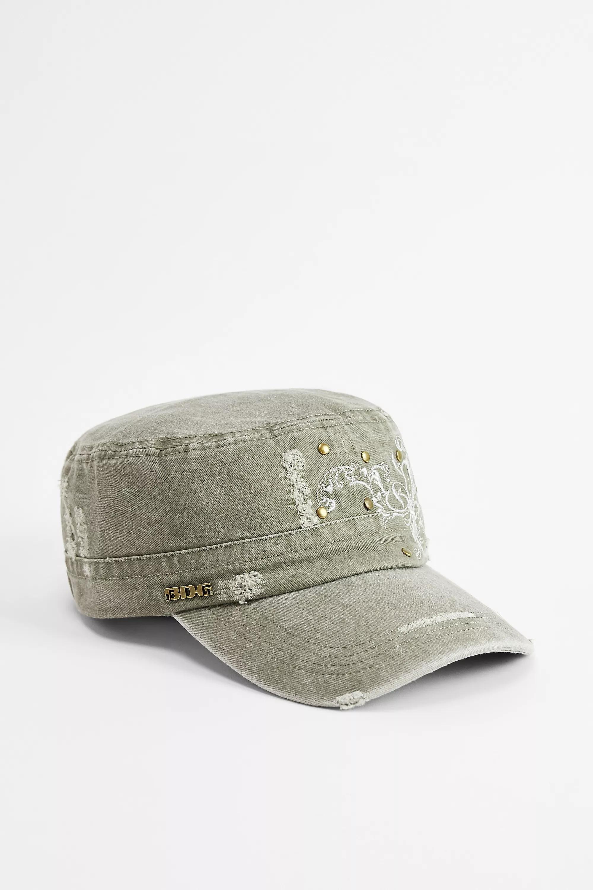 Khaki Bdg Studded Utility Cap, KHAKI, medium