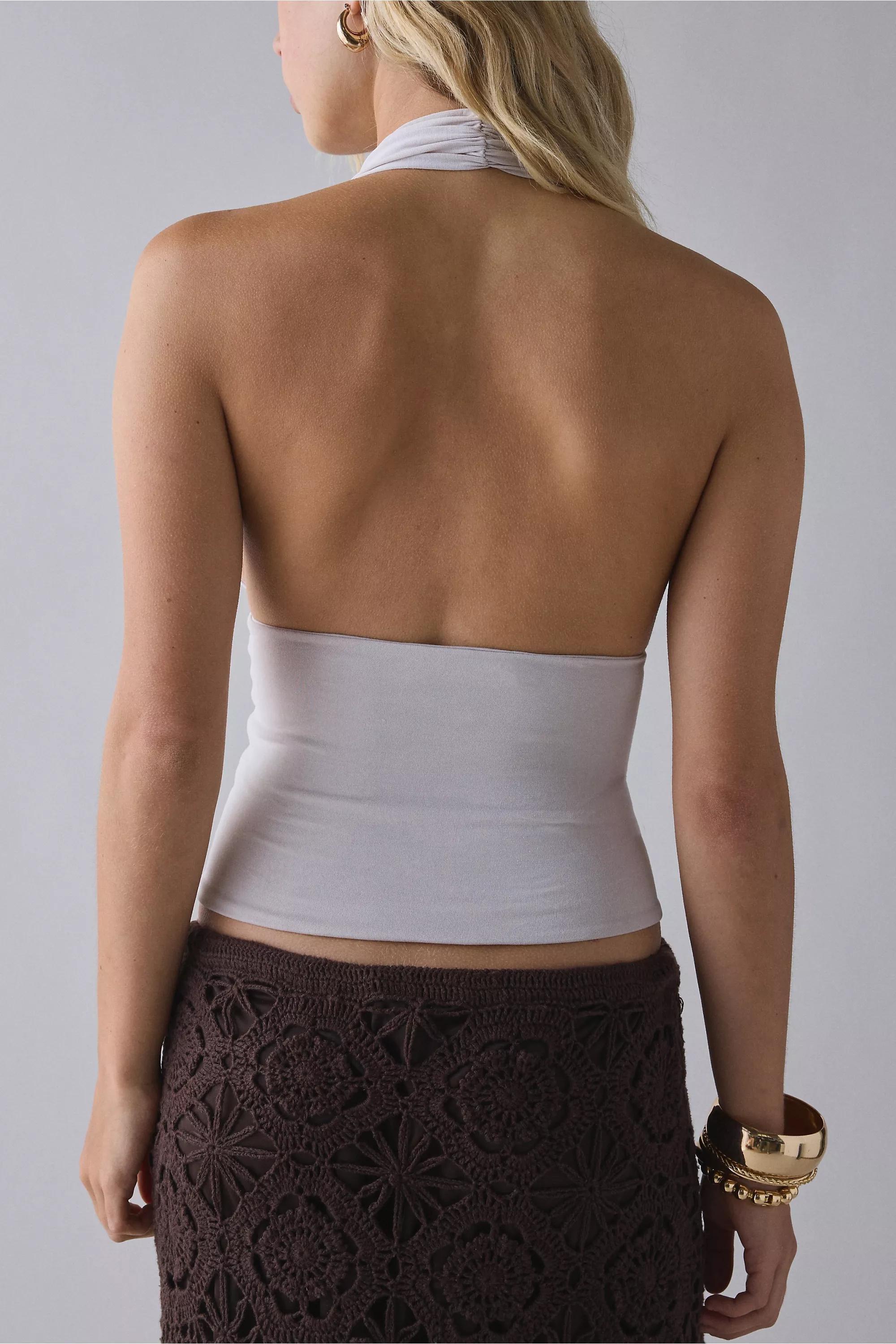 White Uo Party For You Halter Top, WHT, large image number 4