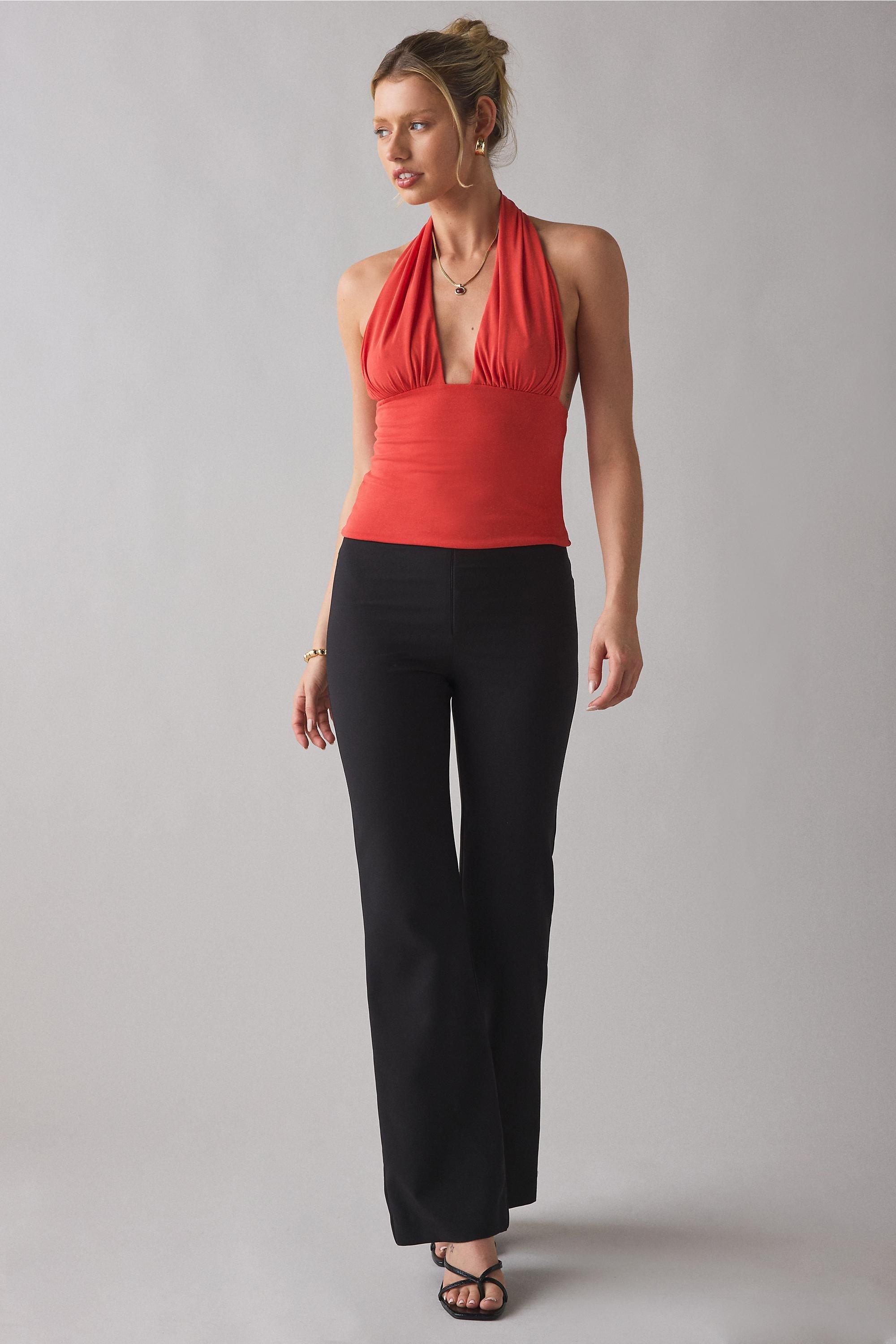 Red Uo Party For You Halter Top, RED, medium