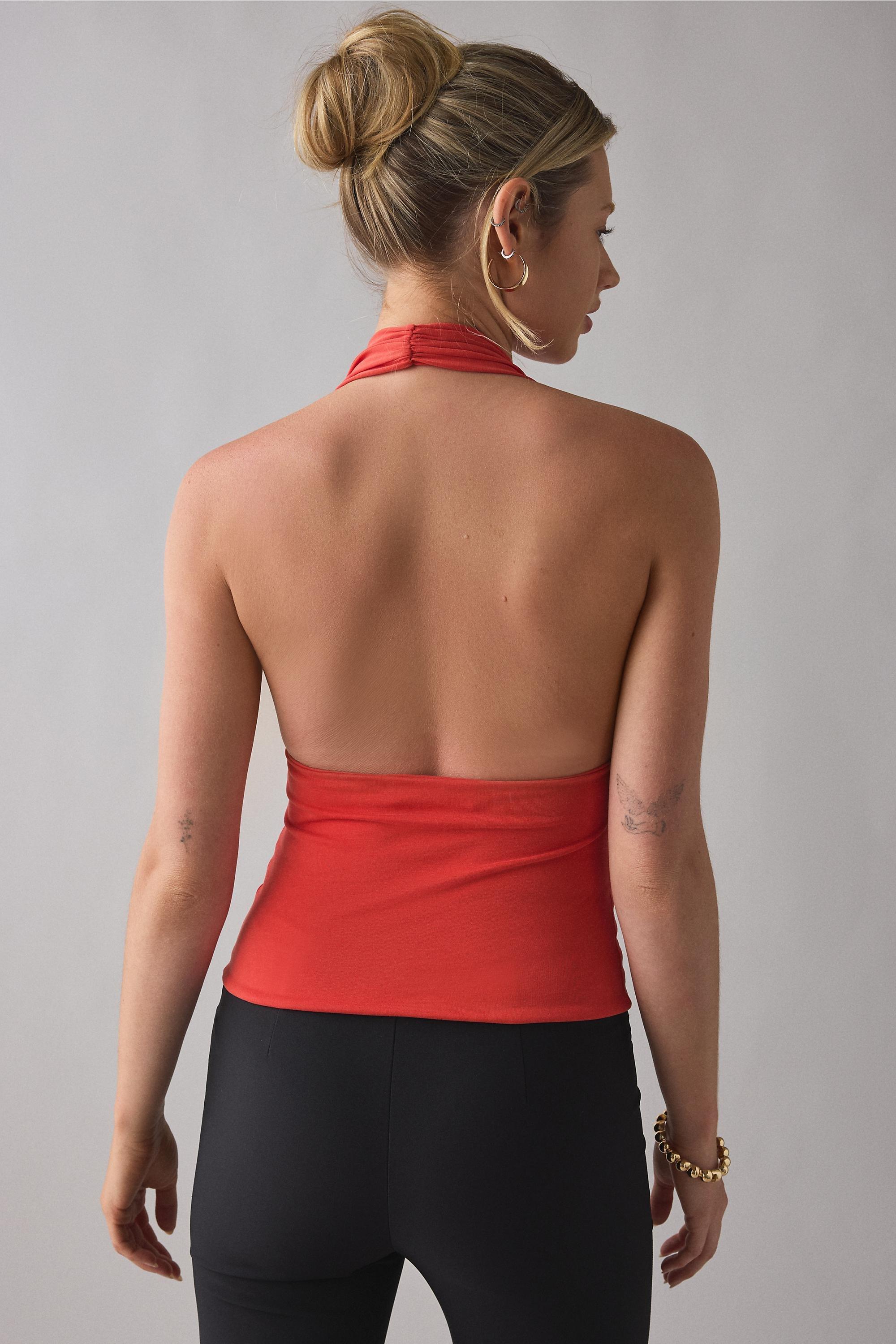 Red Uo Party For You Halter Top, RED, large image number 3