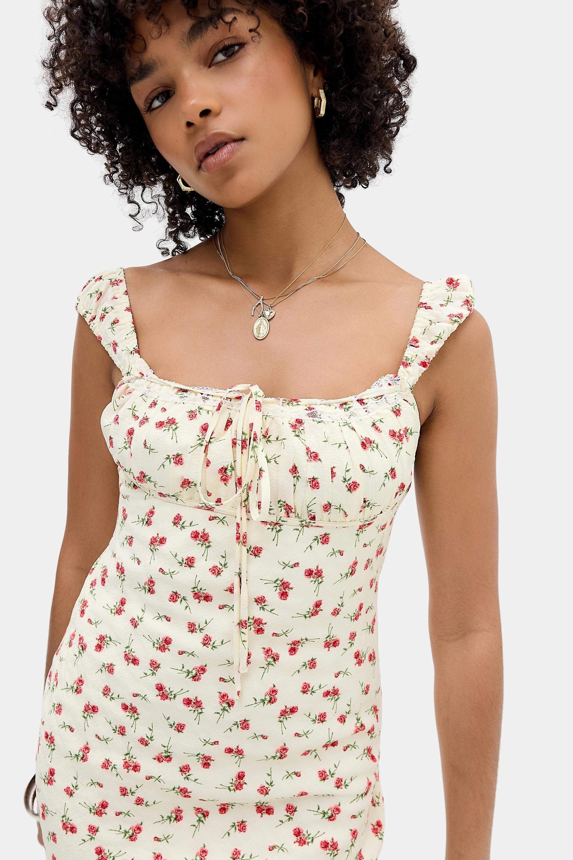 Multicolour Kiss The Sky Uo Ditsy Print Midi Dress, ASSORT, large image number 1