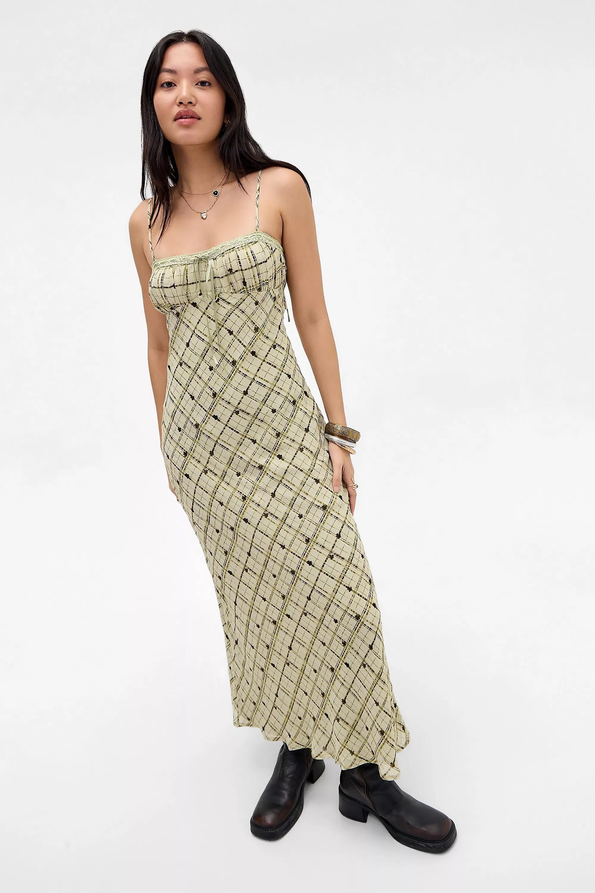 Green Kiss The Sky Bias Cut Dress, GRN, large image number 0