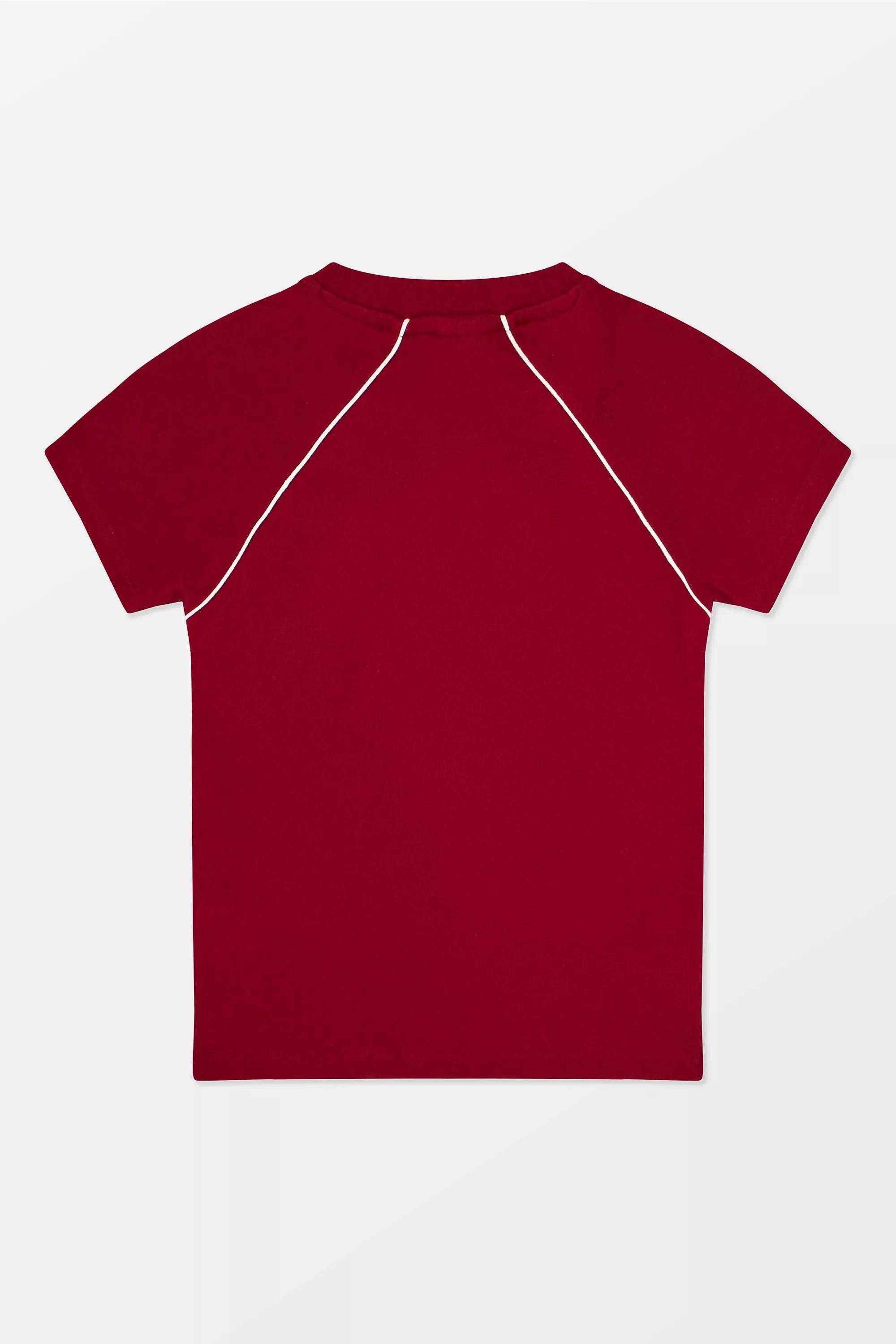 Red iets frans... High V-Neck T-Shirt, RED, large image number 5