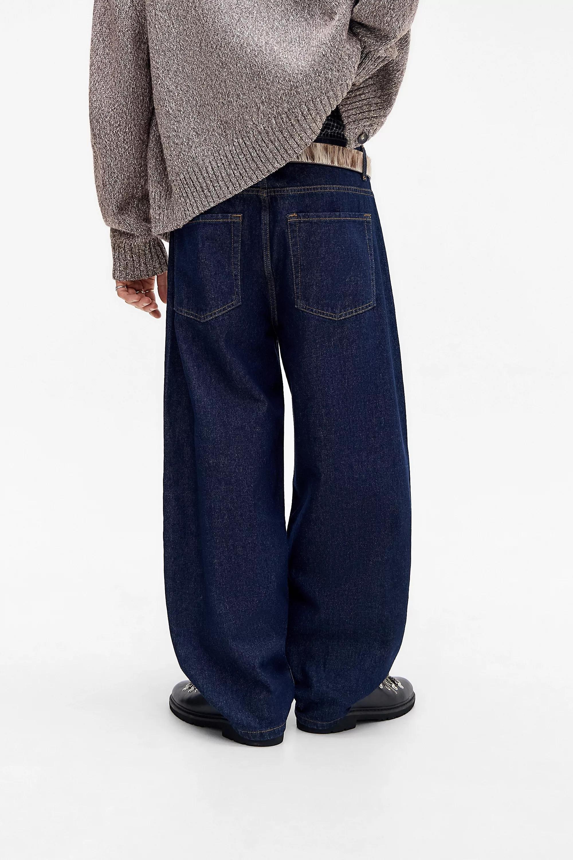 Blue Bdg Rinse Cacoon Jeans, BLUE, large image number 1