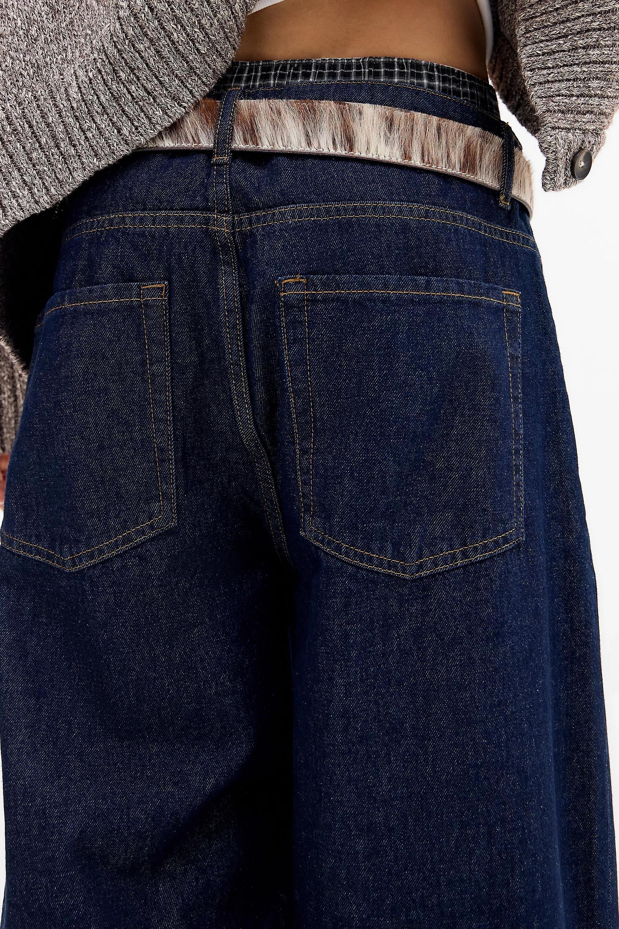 Blue Bdg Rinse Cacoon Jeans, BLUE, large image number 3