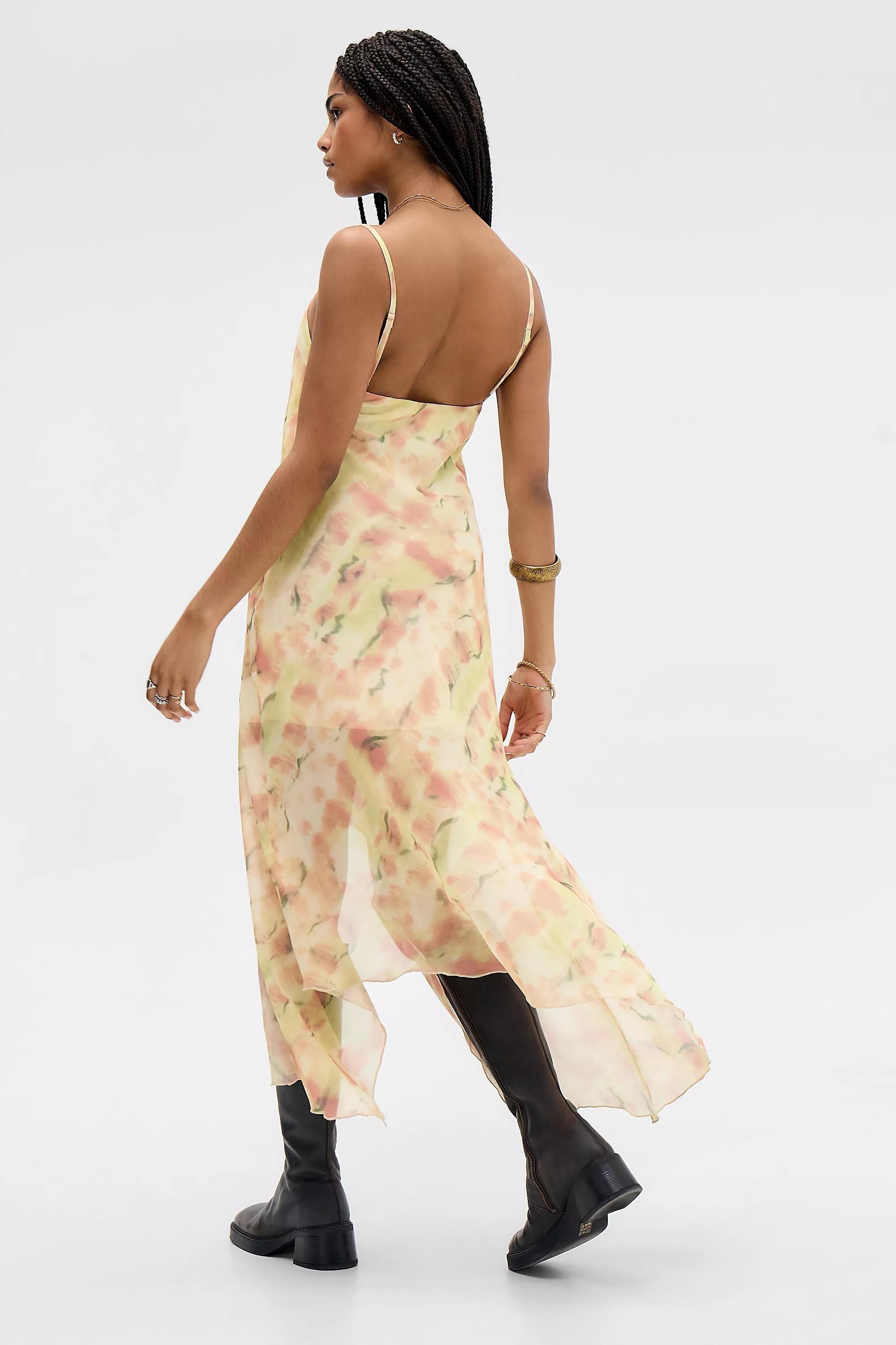 Multicolour Kiss The Sky Amber Asymmetric Midi Dress, ASSORT, large image number 2