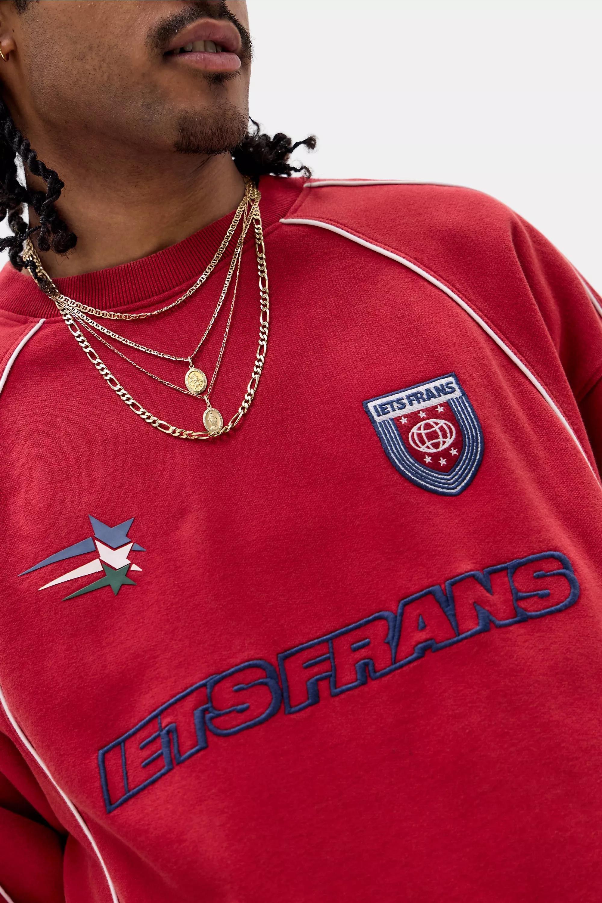 RED iets frans... Red Football Sweatshirt, RED, large image number 2