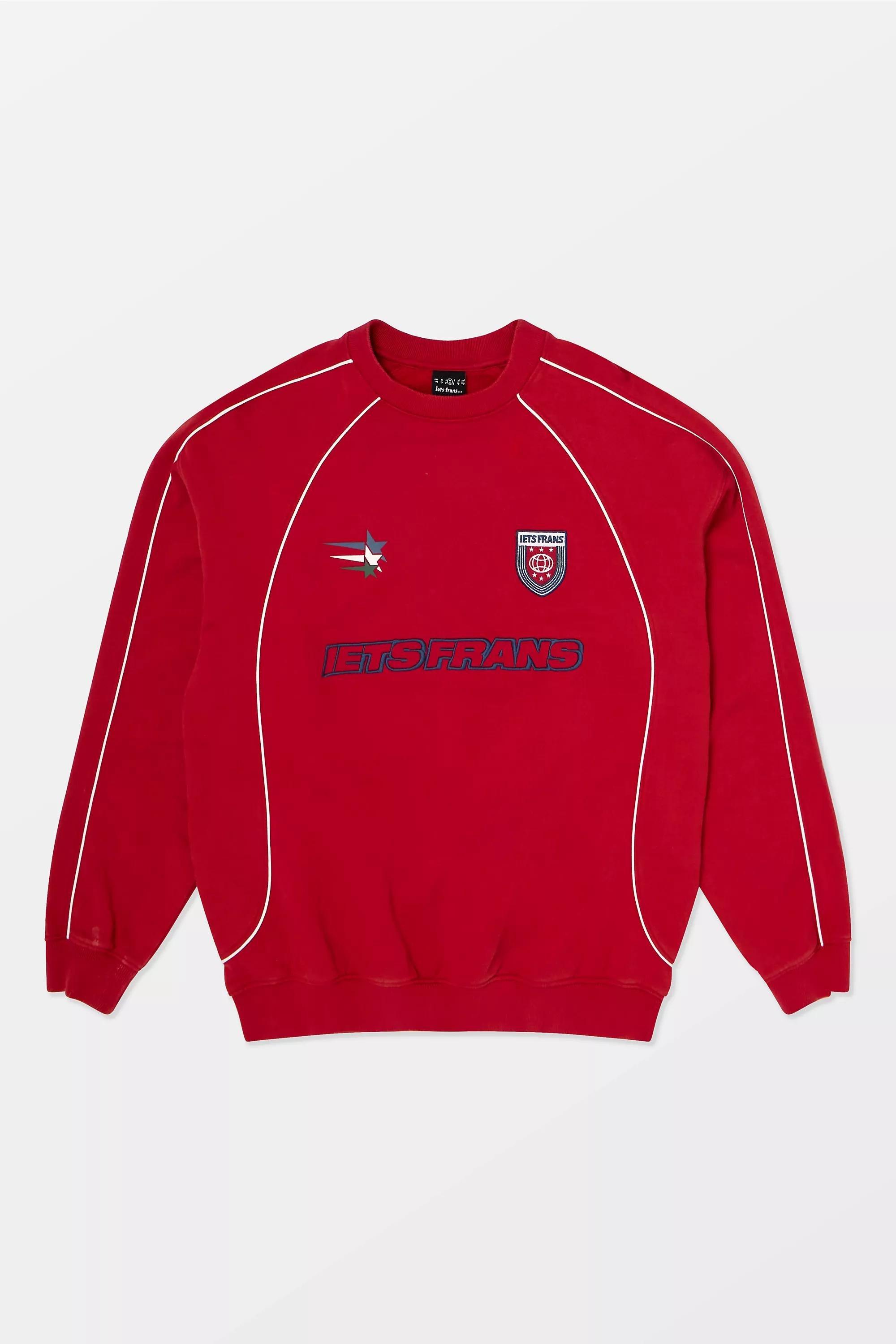 RED iets frans... Red Football Sweatshirt, RED, large image number 4