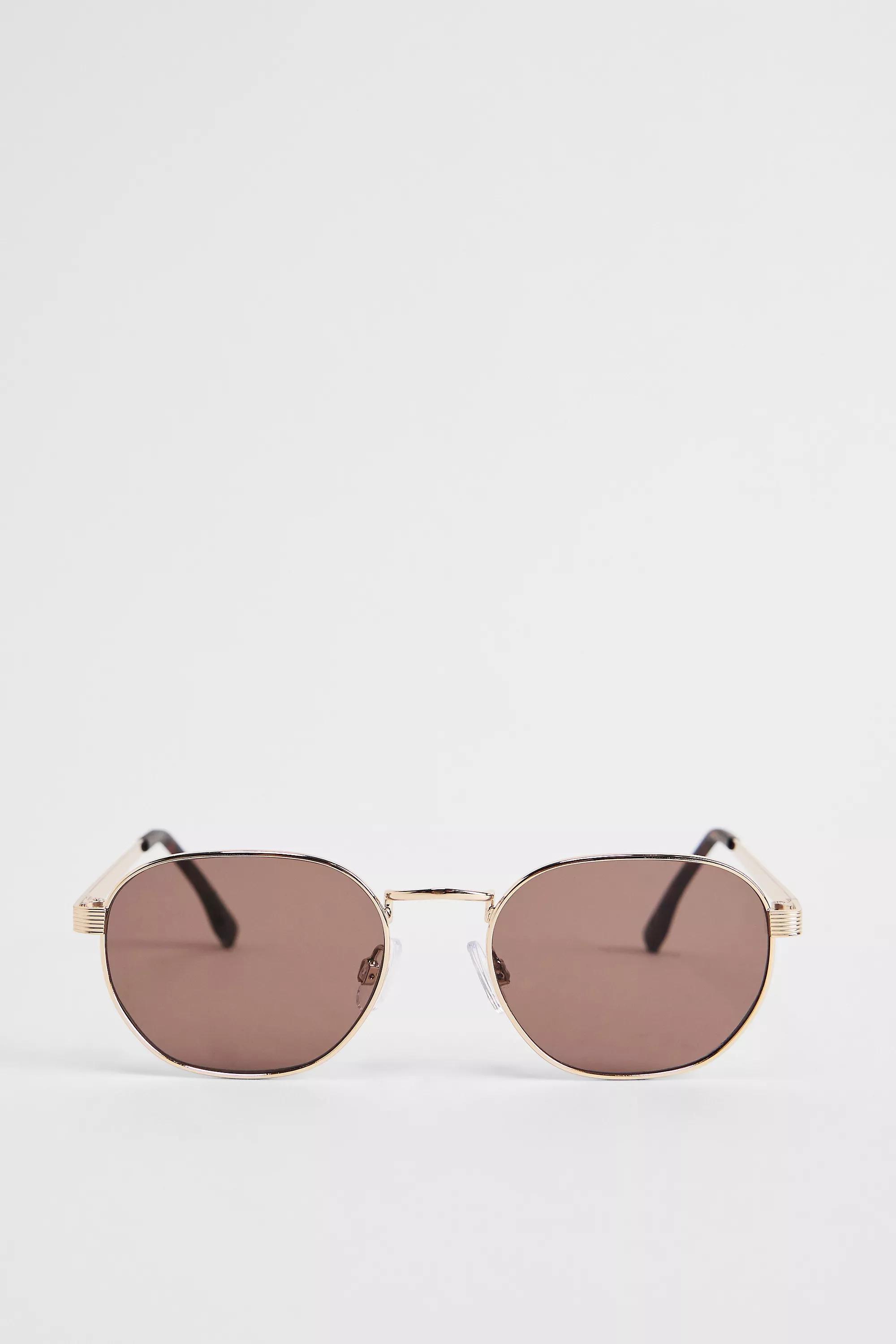 BROWN UO Brown Porto Sunglasses, BRN, large image number 0