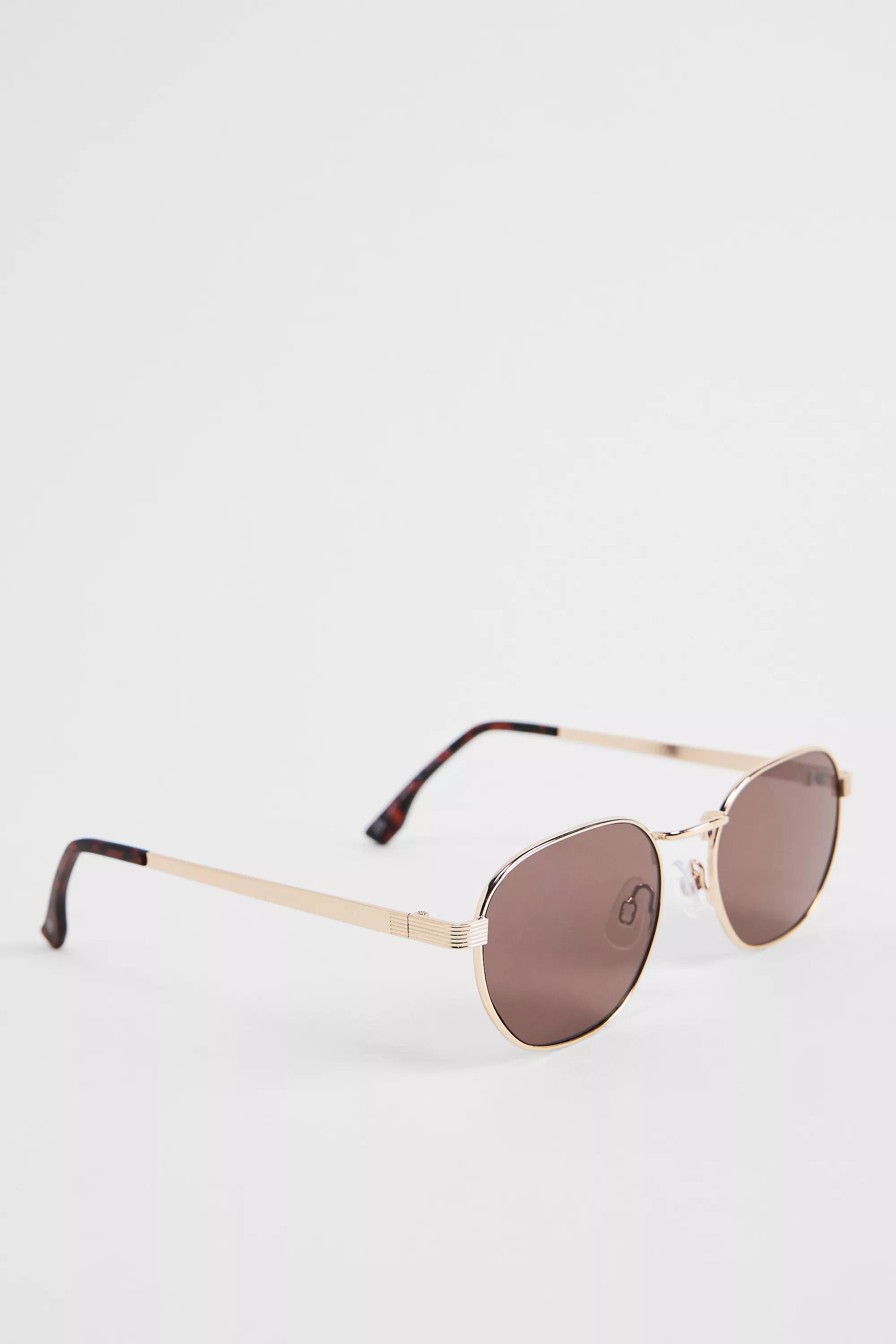BROWN UO Brown Porto Sunglasses, BRN, large image number 2