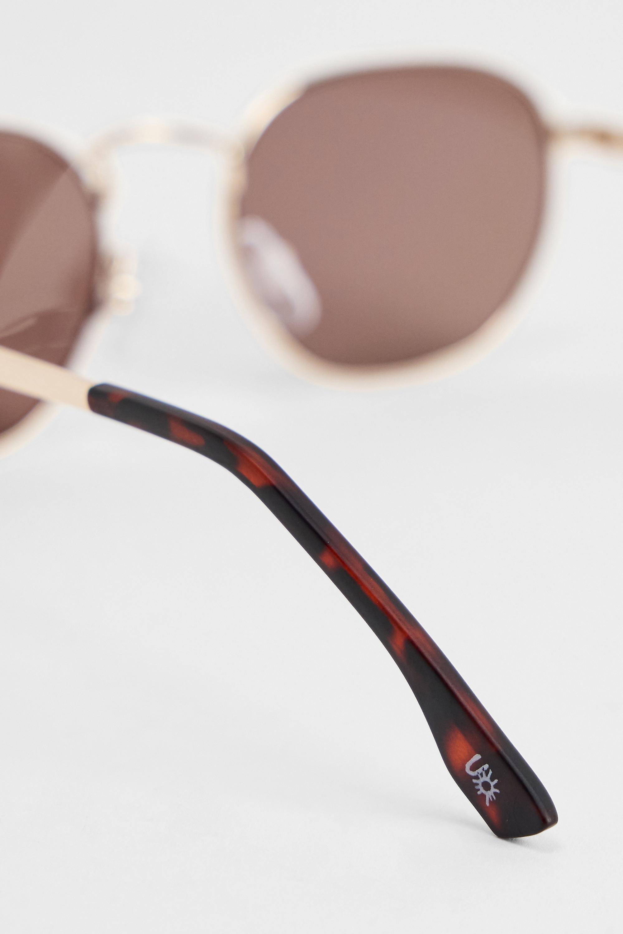BROWN UO Brown Porto Sunglasses, BRN, large image number 3