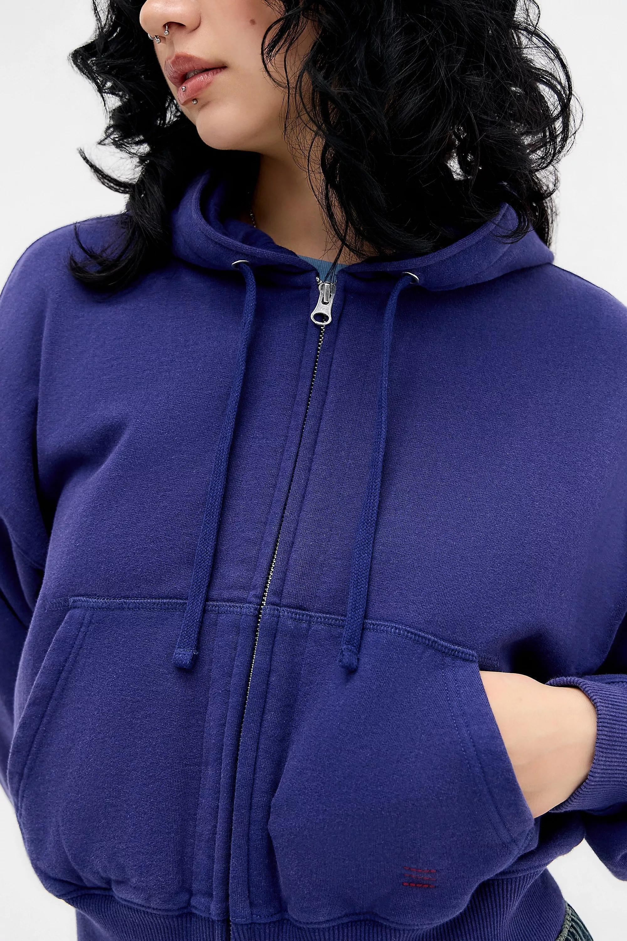 Navy Bdg Navy Easy Zip-Through Hoodie, NAVY, large image number 1