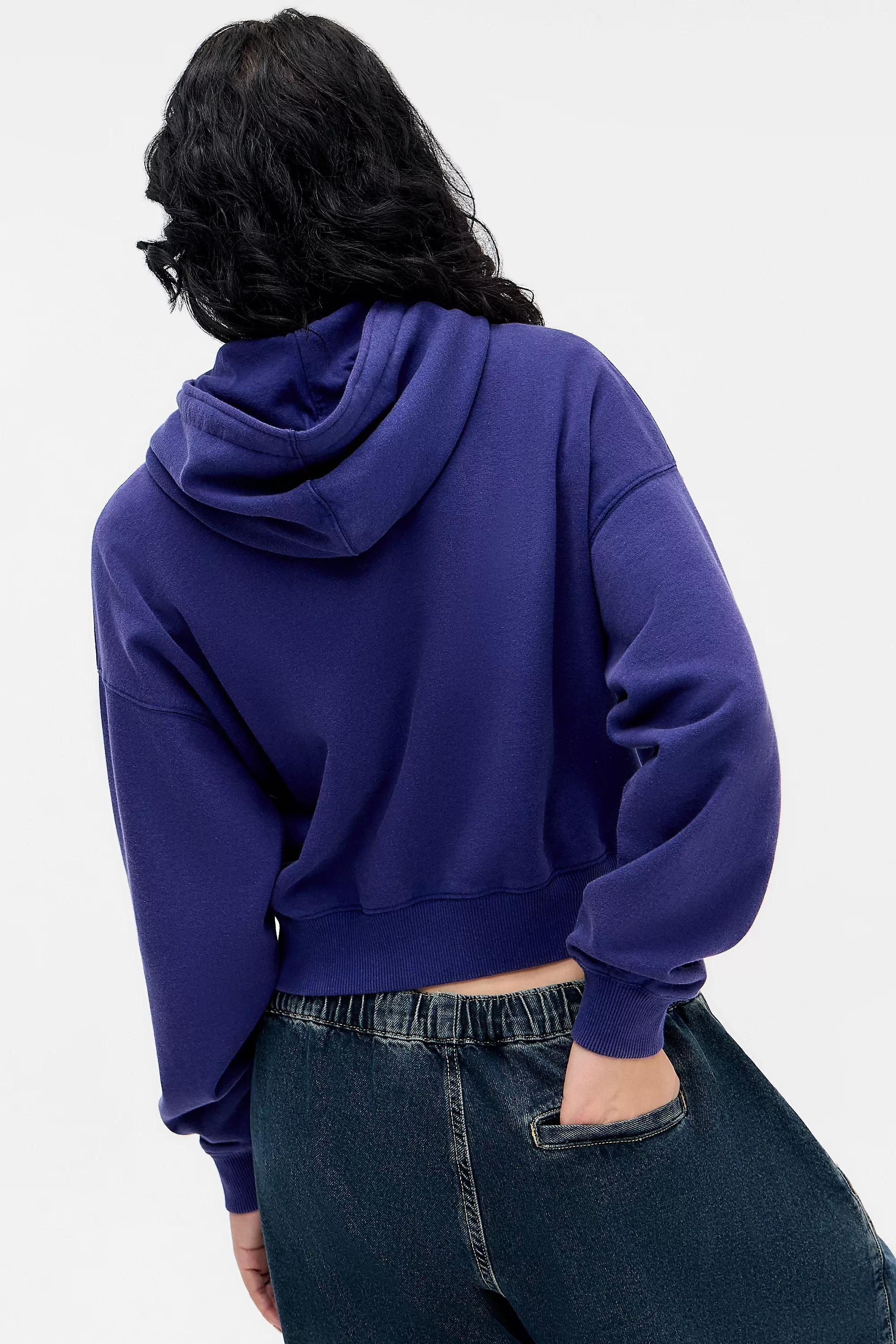 Navy Bdg Navy Easy Zip-Through Hoodie, NAVY, large image number 3