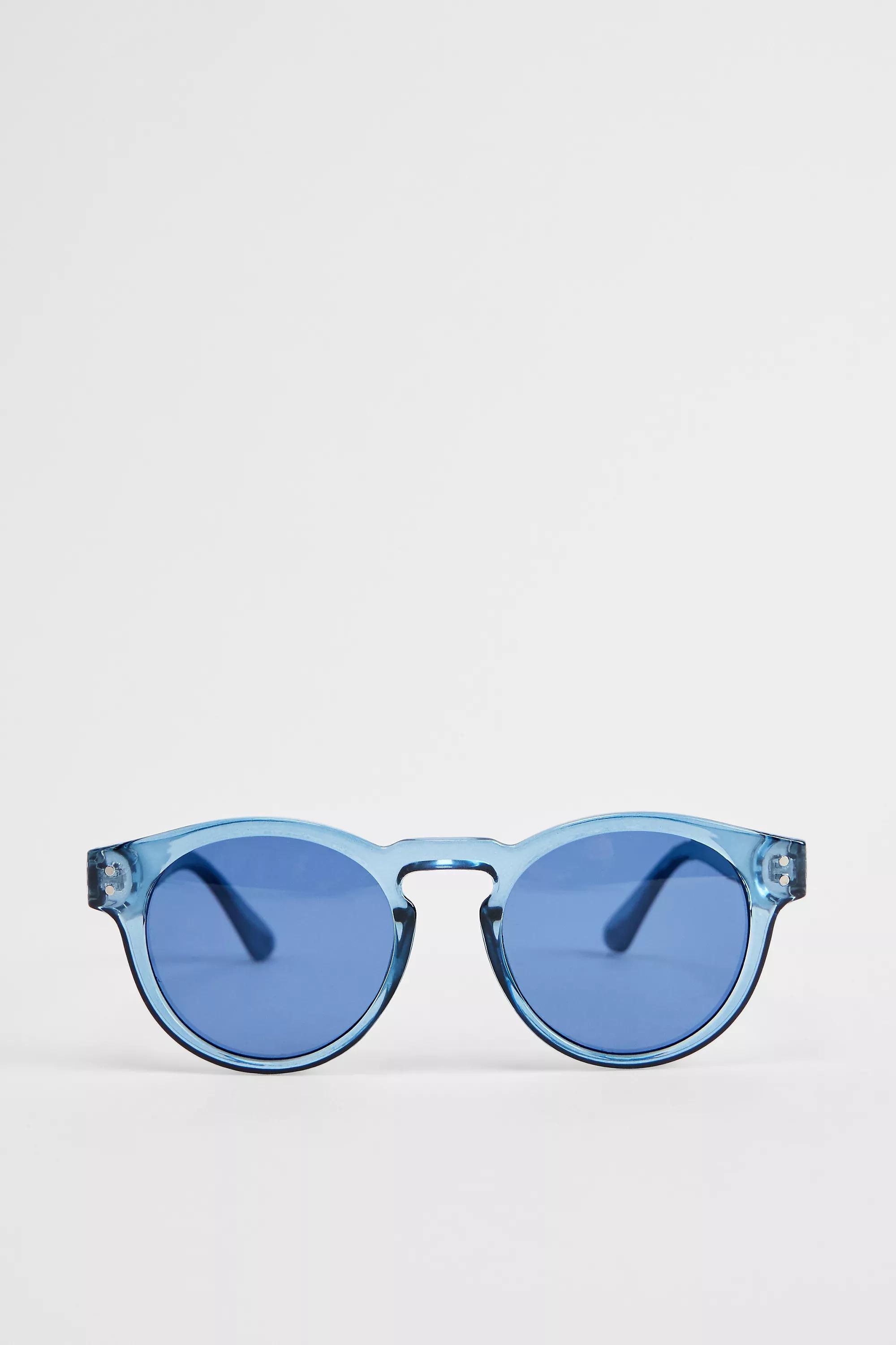 Black Uo Tulum Slim Sunglasses, NAVY, large image number 0