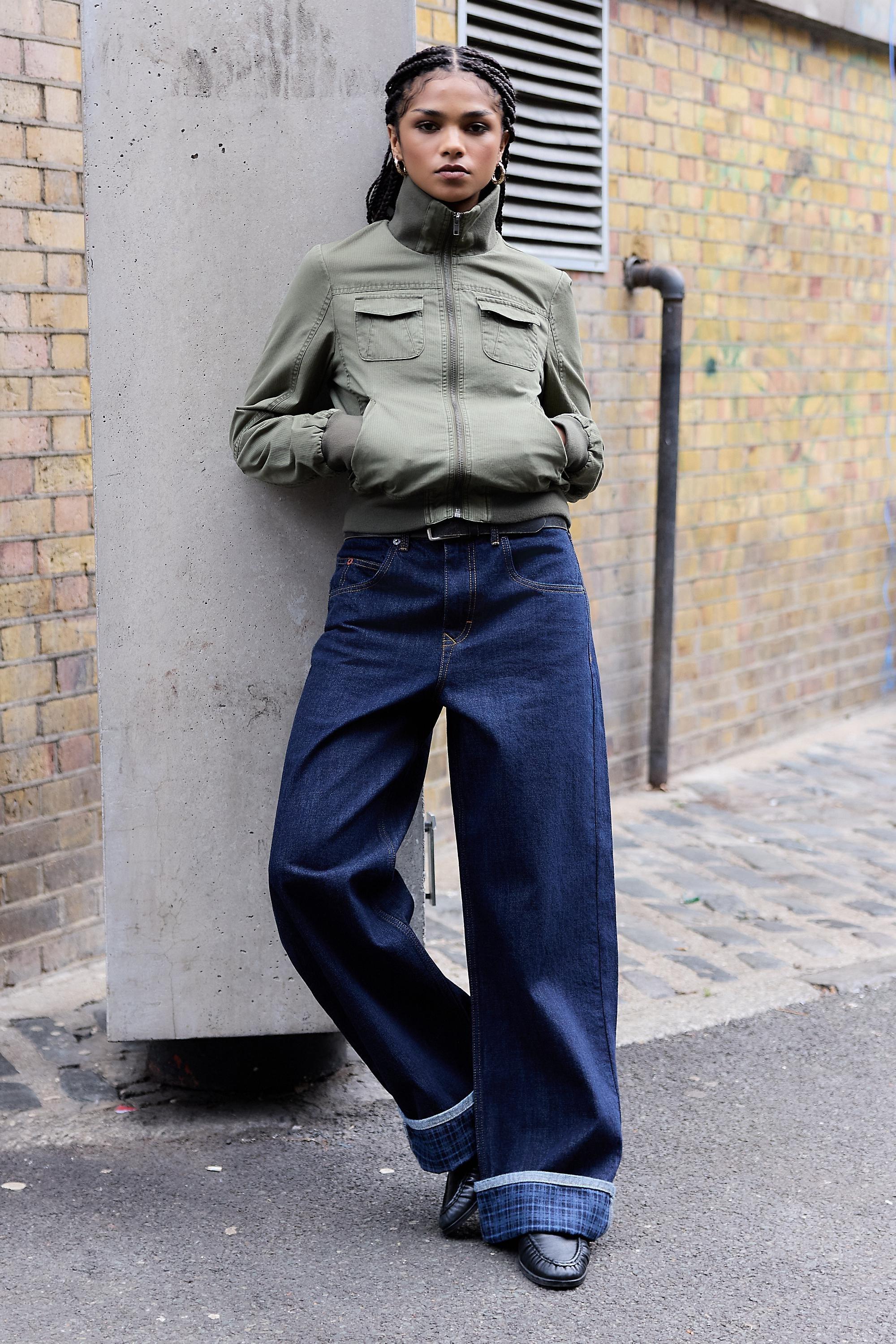 Khaki Bdg Romy Cotton Jacket, KHAKI, large image number 2