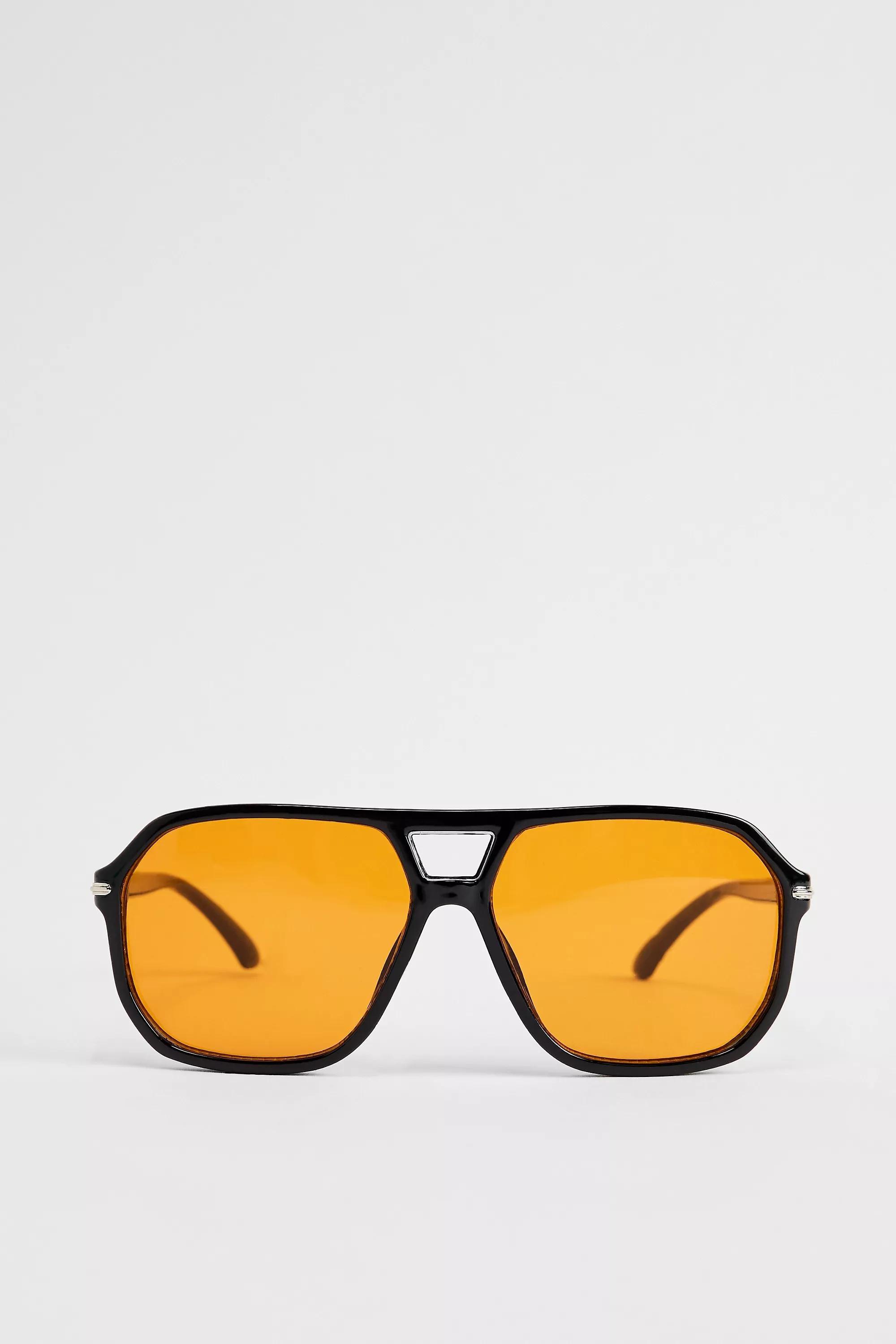 Black Uo Monaco Sunglasses, BLK, large image number 1