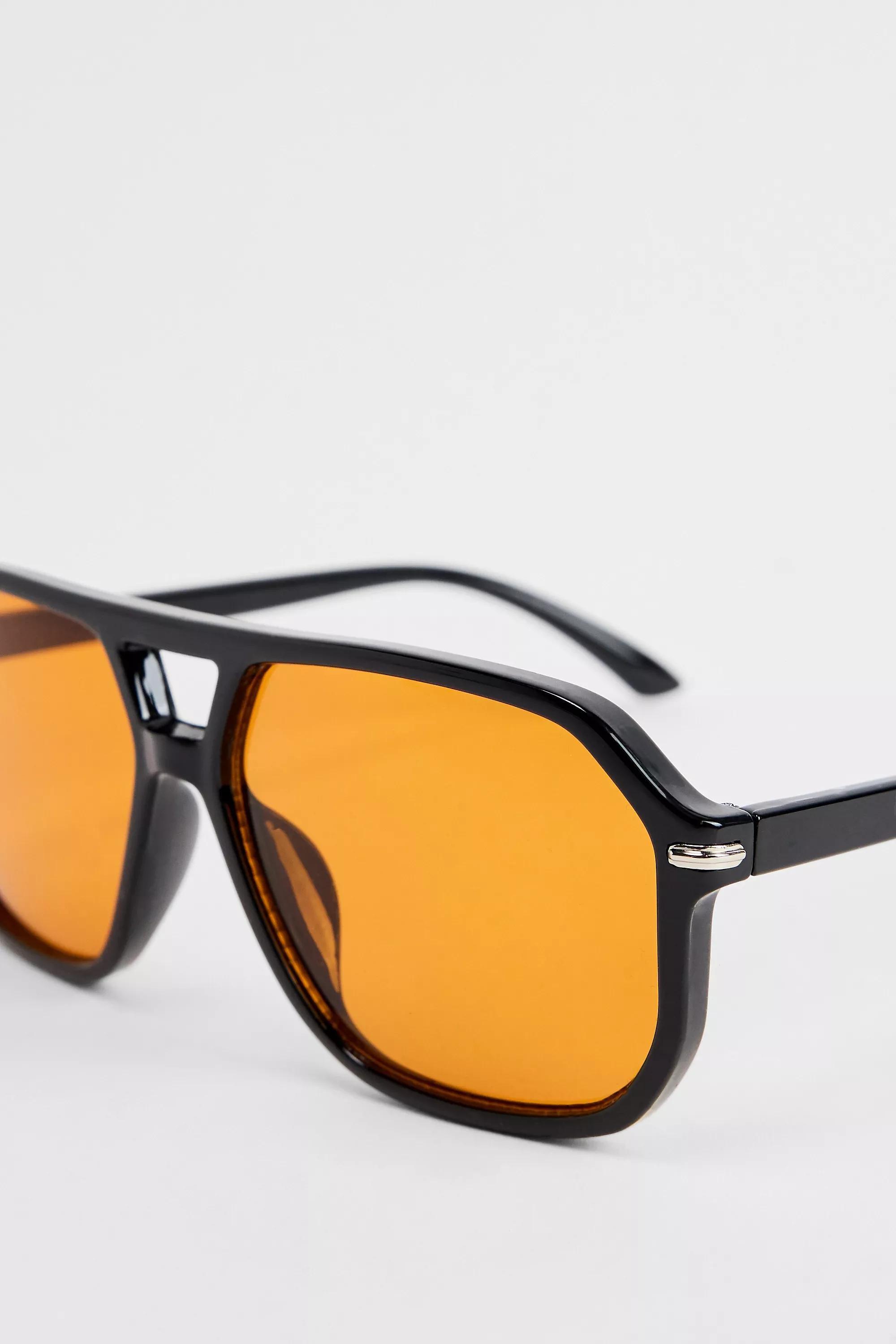 Black Uo Monaco Sunglasses, BLK, large image number 2