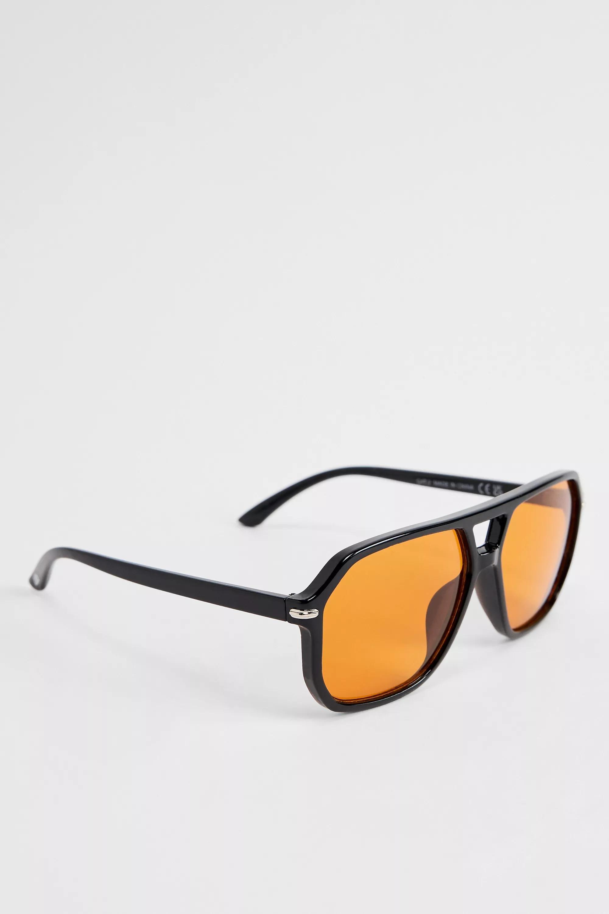 Black Uo Monaco Sunglasses, BLK, large image number 3