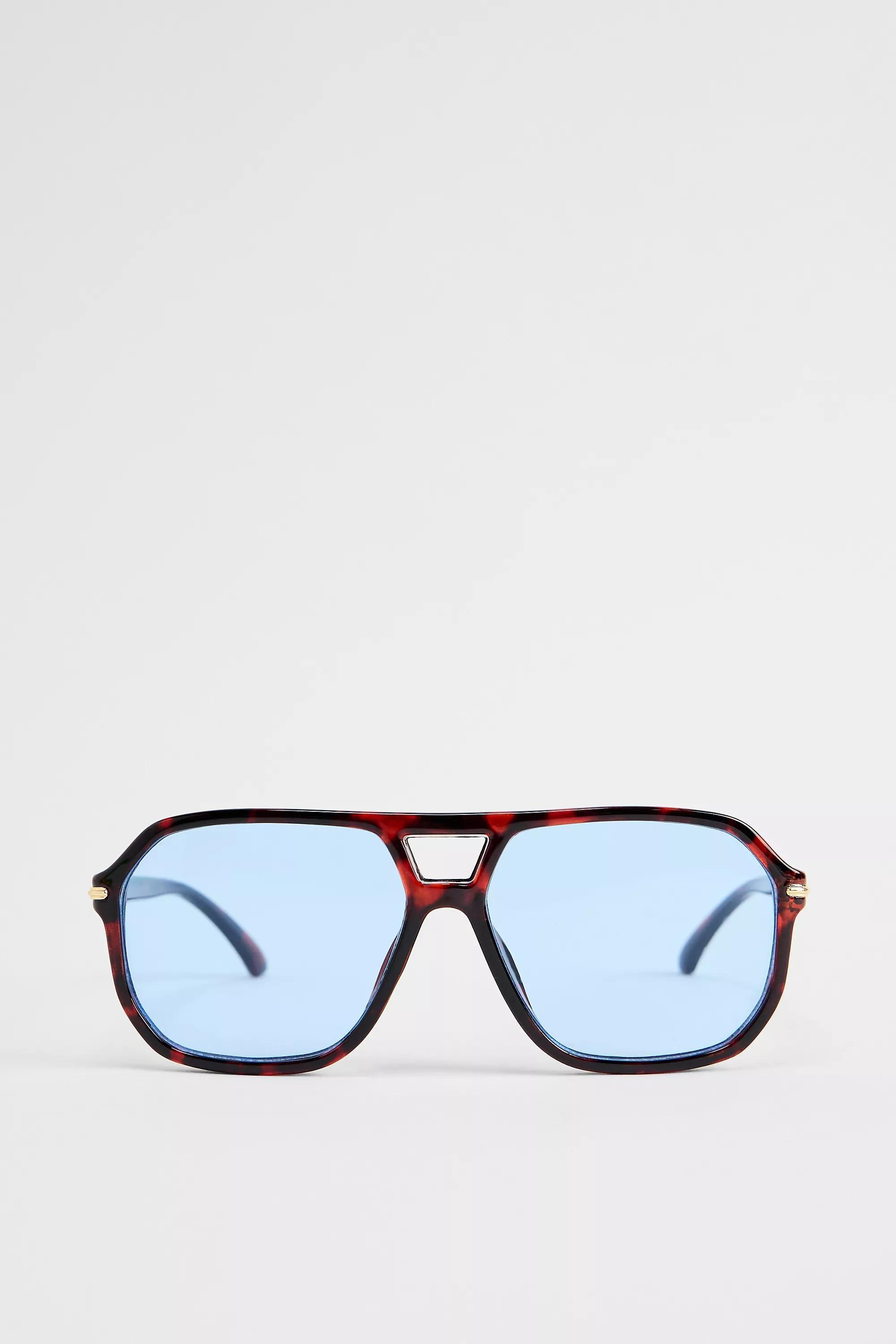 Brown Uo Monaco Tortoiseshell Sunglasses, BRN, large image number 1