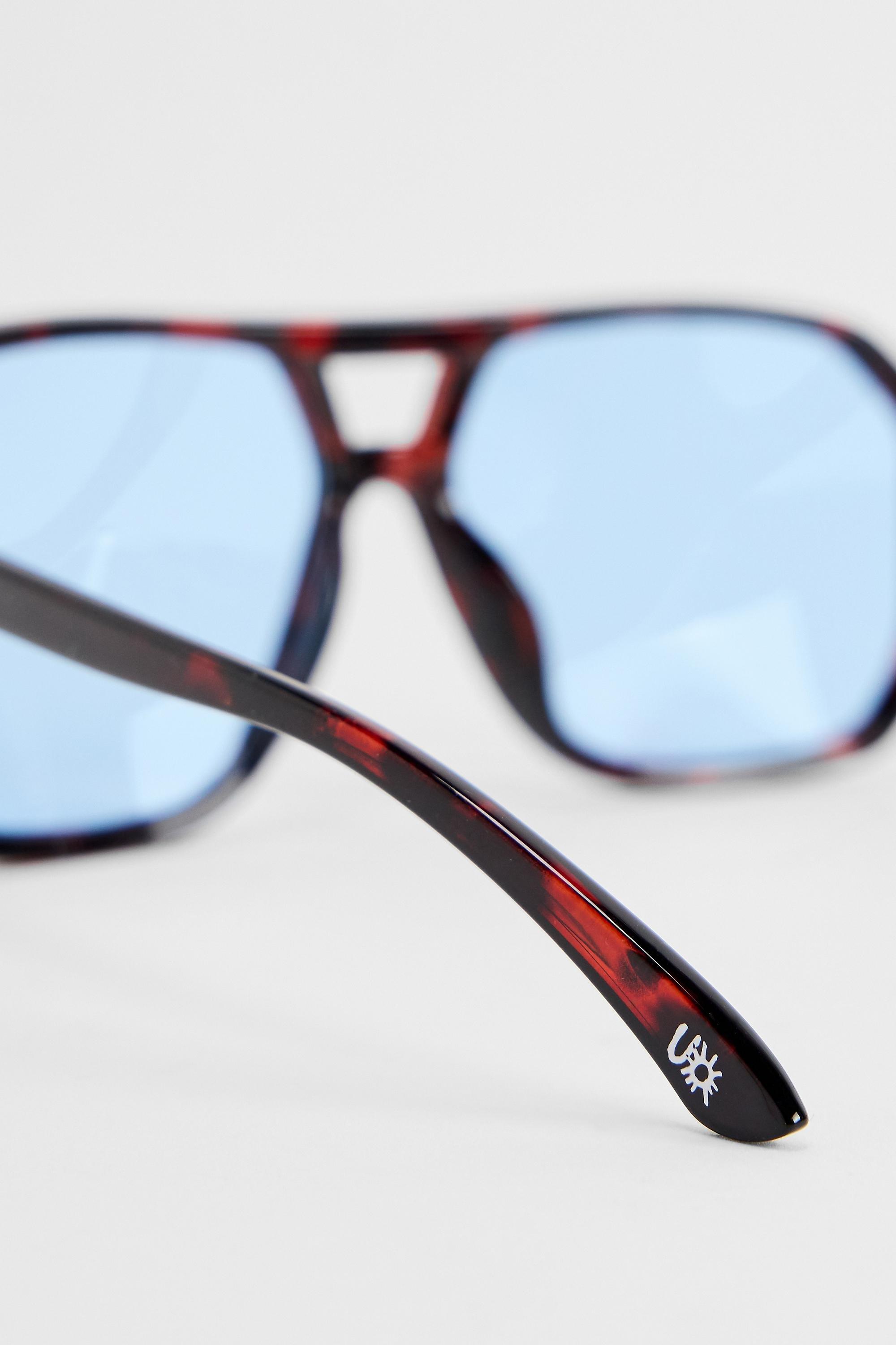 Brown Uo Monaco Tortoiseshell Sunglasses, BRN, large image number 5