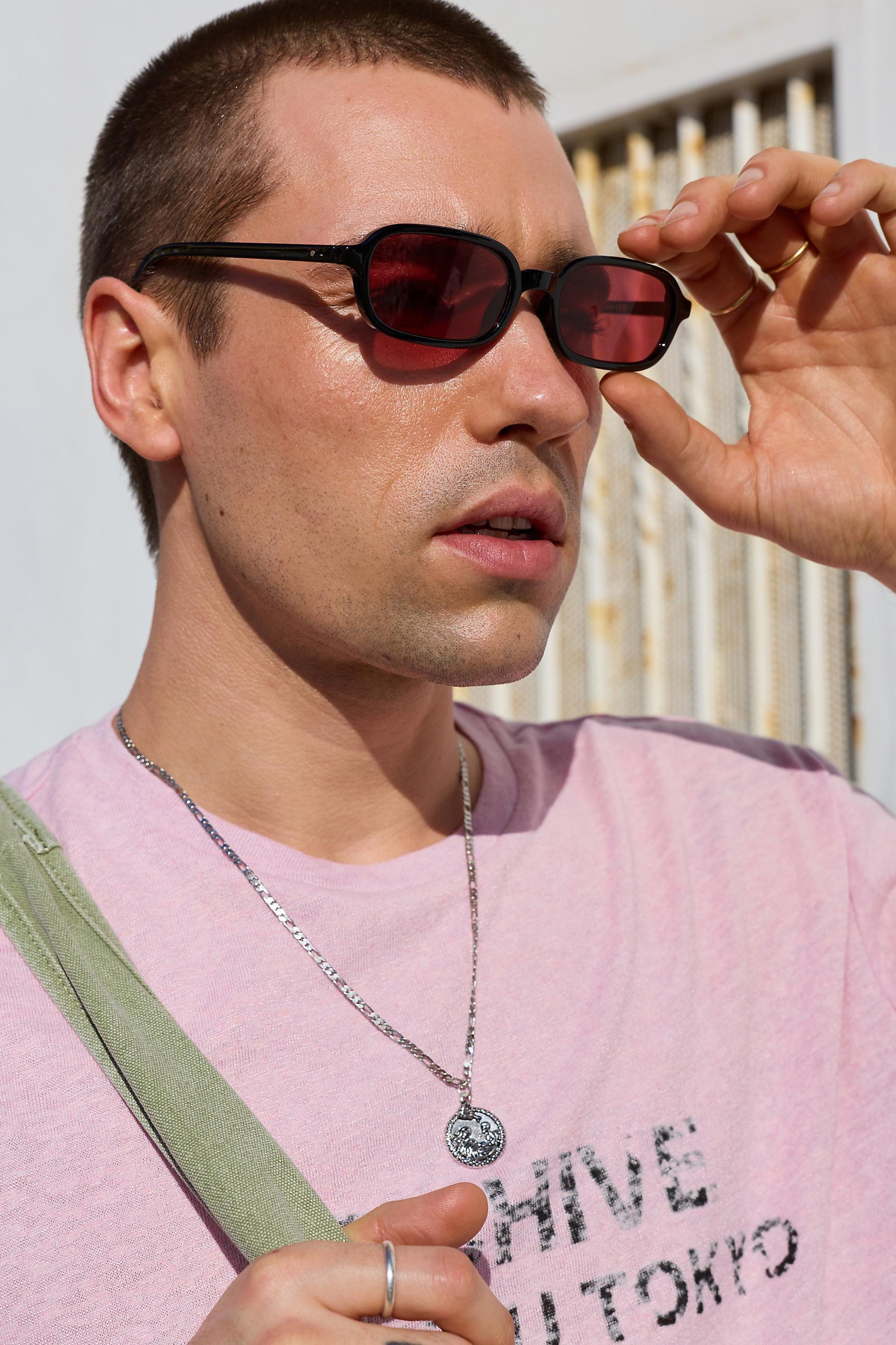 Brown Uo Tulum Slim Sunglasses, BLK, large image number 0