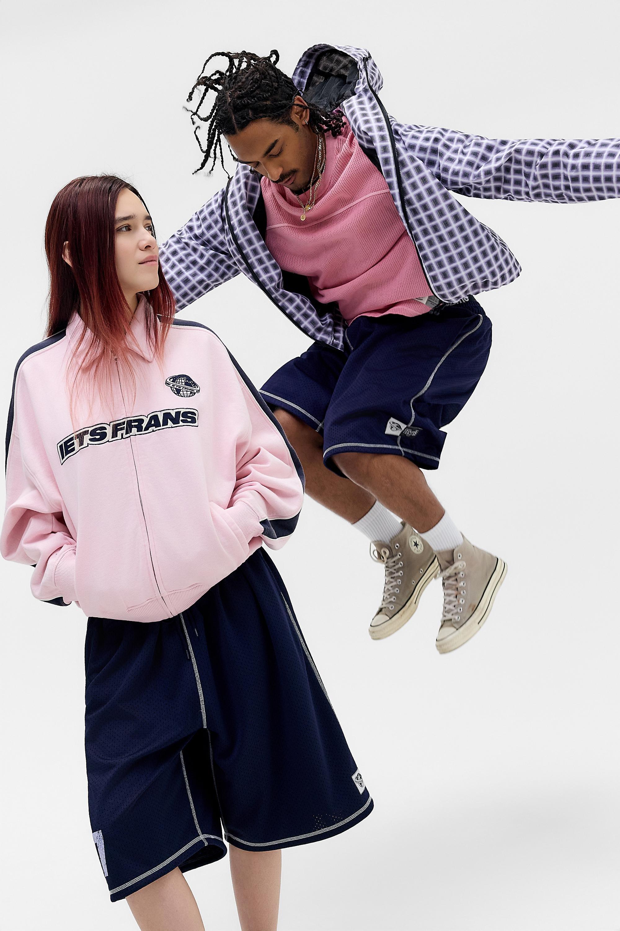 Pink iets frans... Pink Football Track Top, PINK, large image number 0