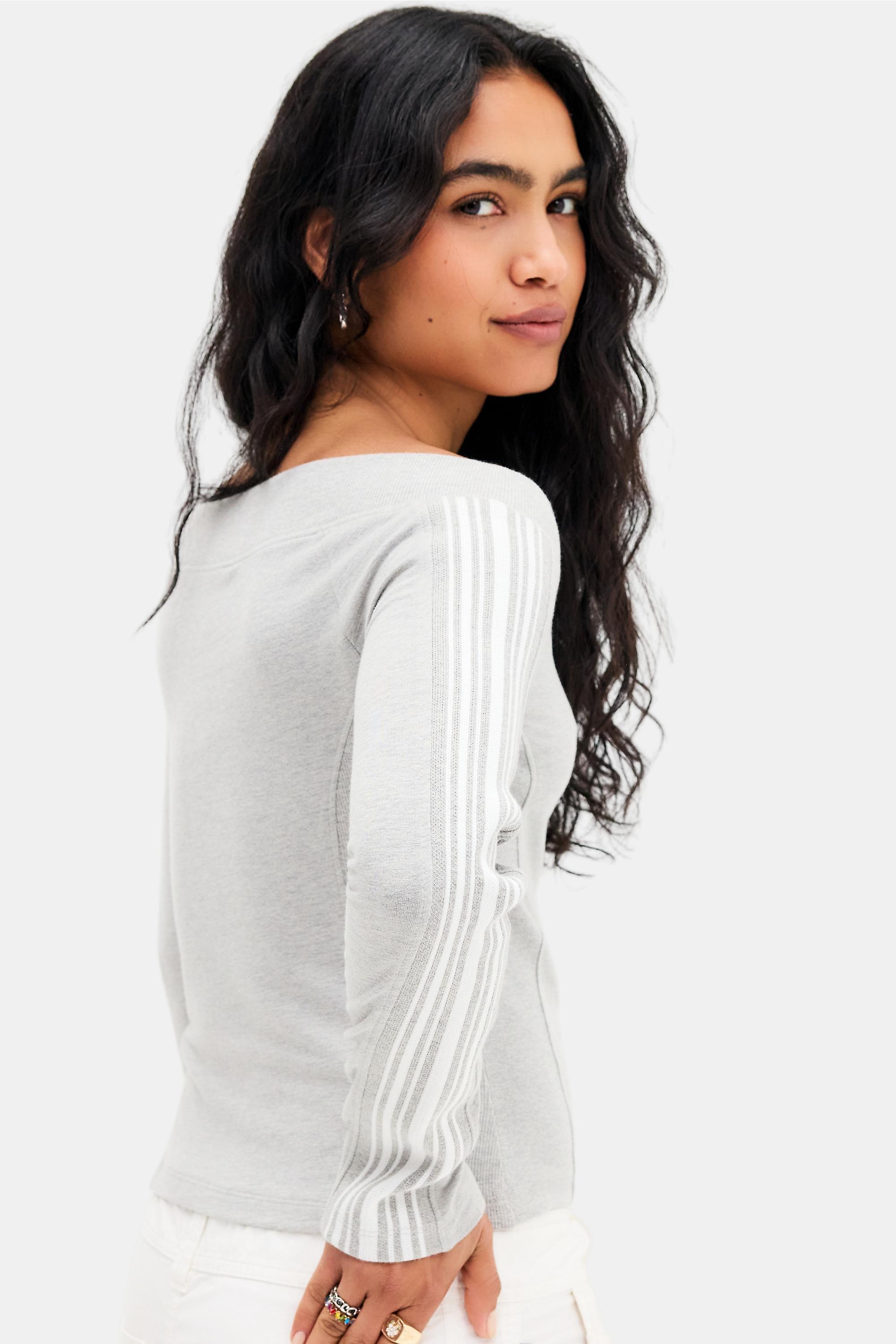 Grey iets frans... Off Shoulder Track Top, GREY, large image number 3