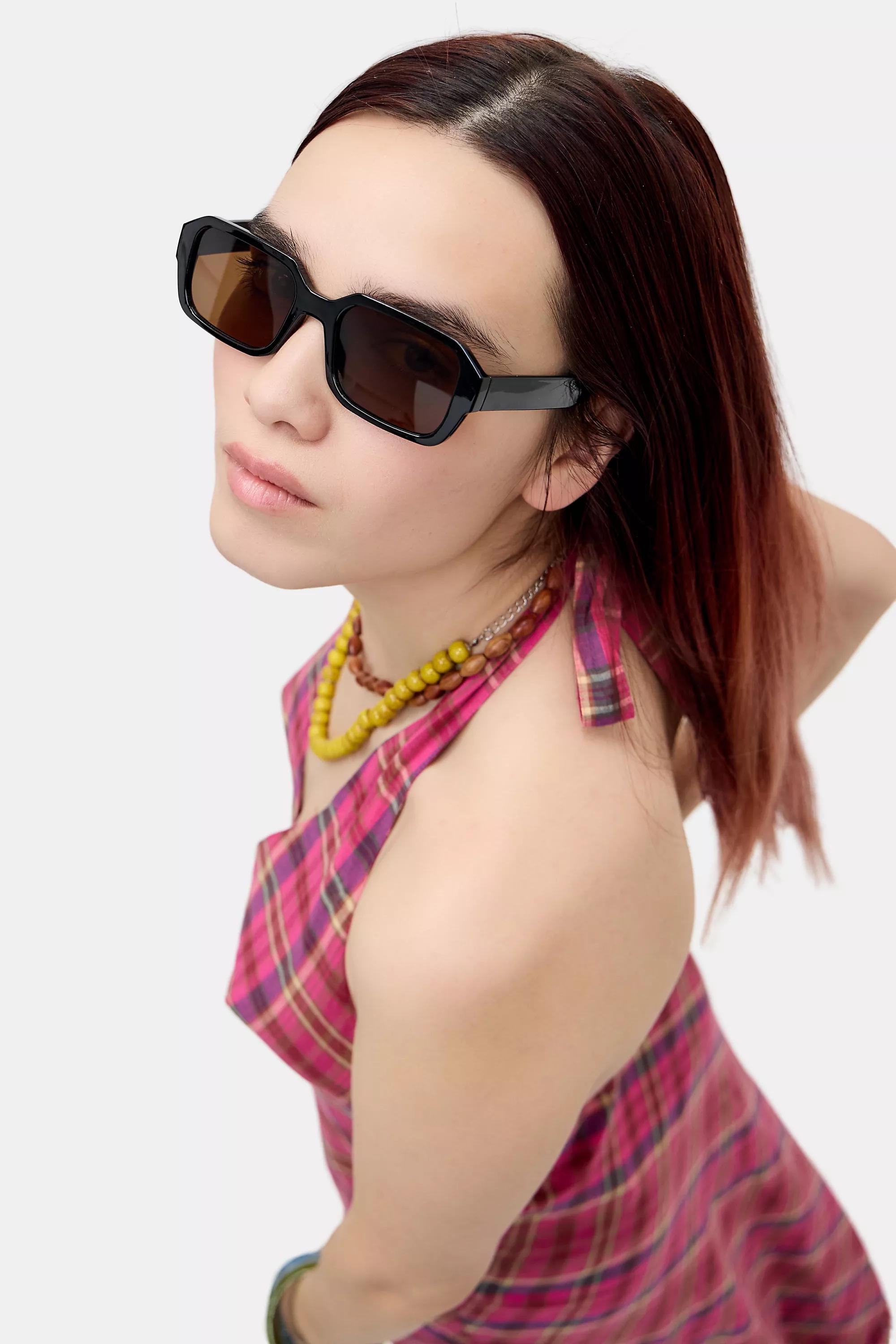 Black Uo Black Tulum Sunglasses, BLK, large image number 0