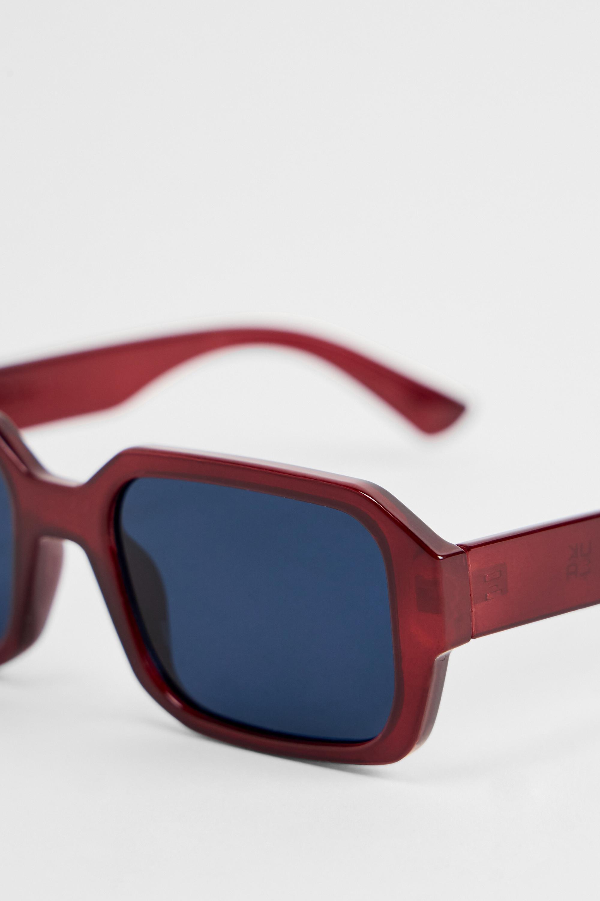 Black iets frans... Split Metal Frame Sunglasses, RED, large image number 1