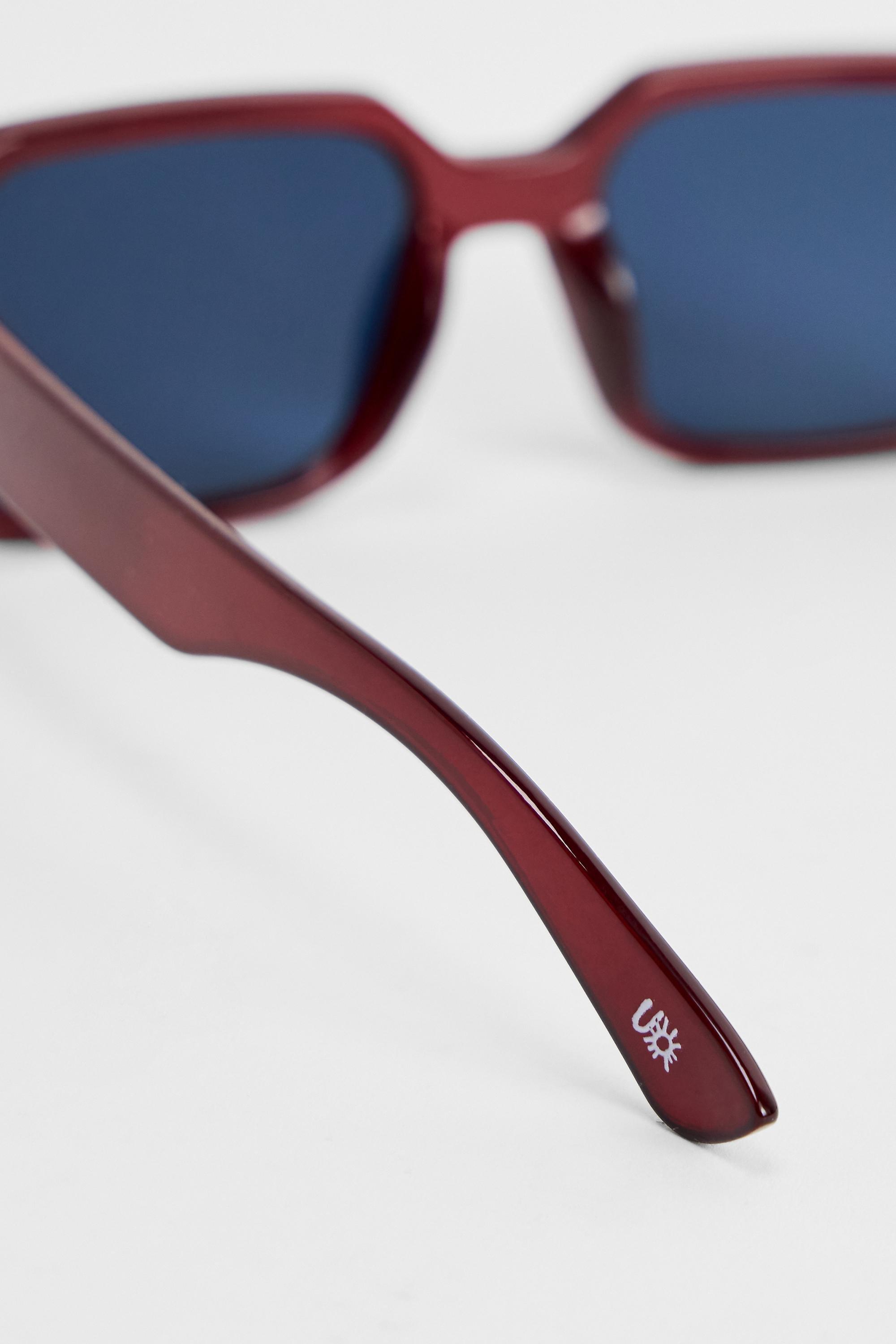Black iets frans... Split Metal Frame Sunglasses, RED, large image number 3