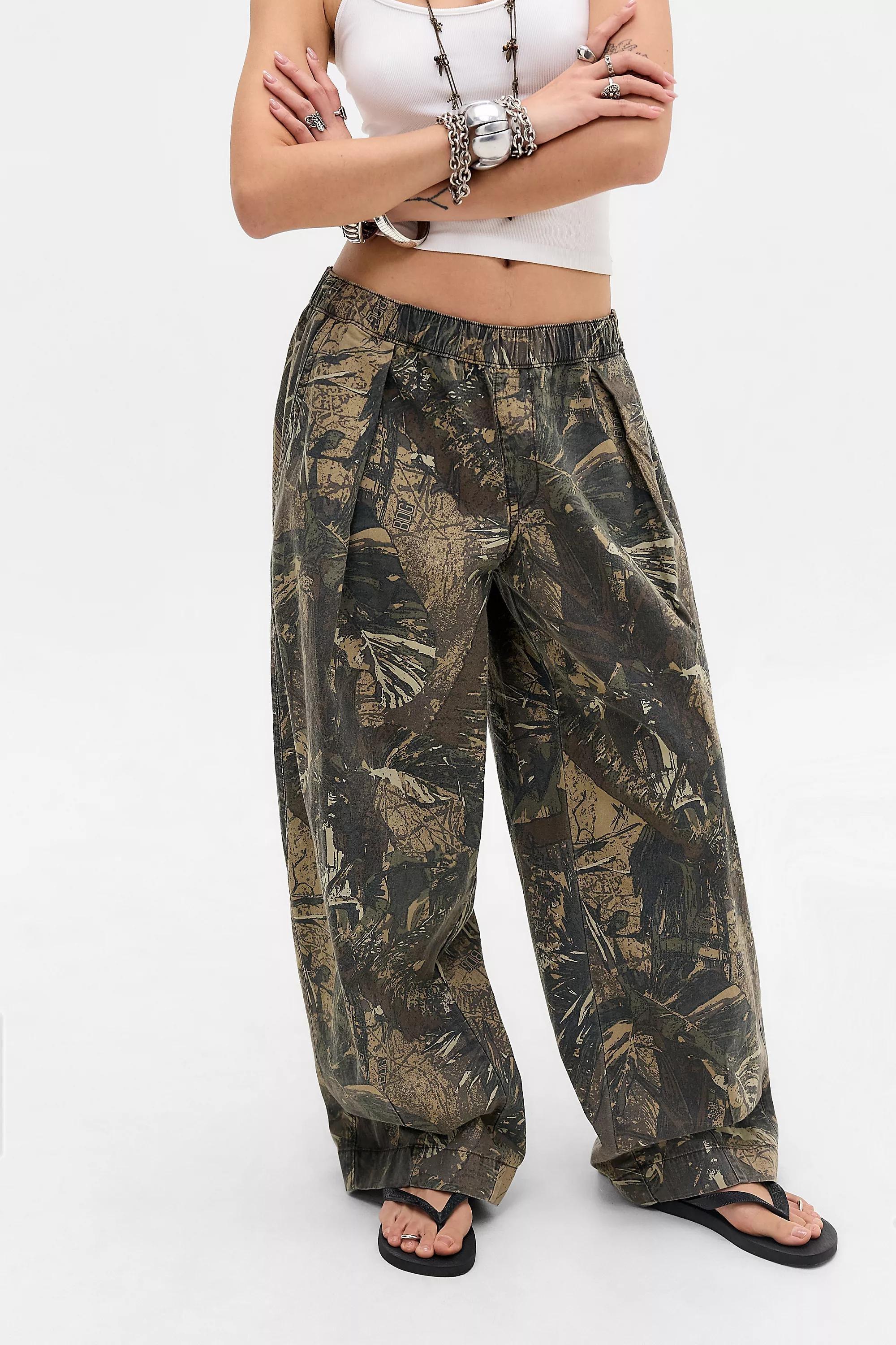 Brown Bdg Bobbi Camo Baggy Cocoon Trousers, A301_0130, large image number 0
