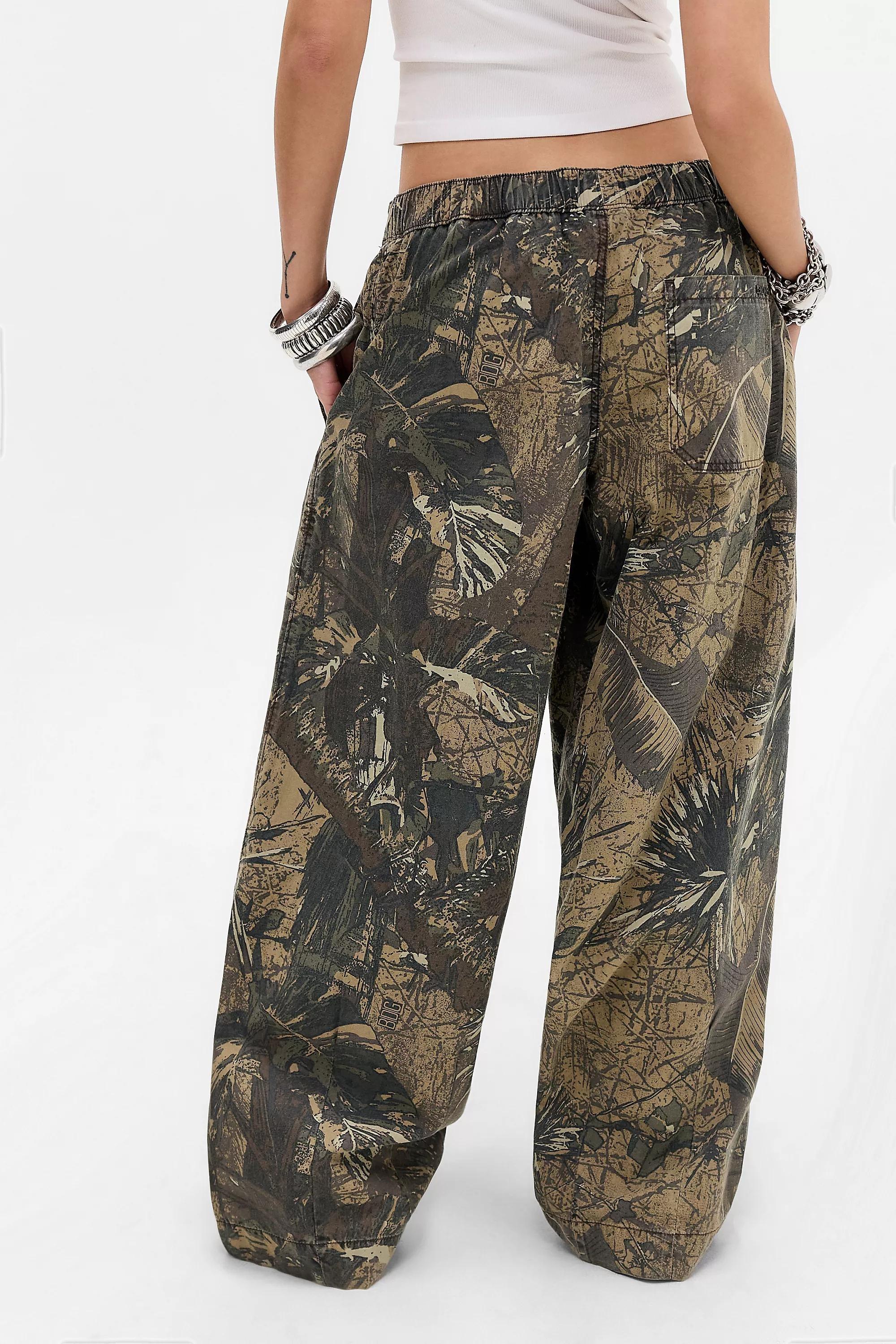 Brown Bdg Bobbi Camo Baggy Cocoon Trousers, A301_0130, large image number 2