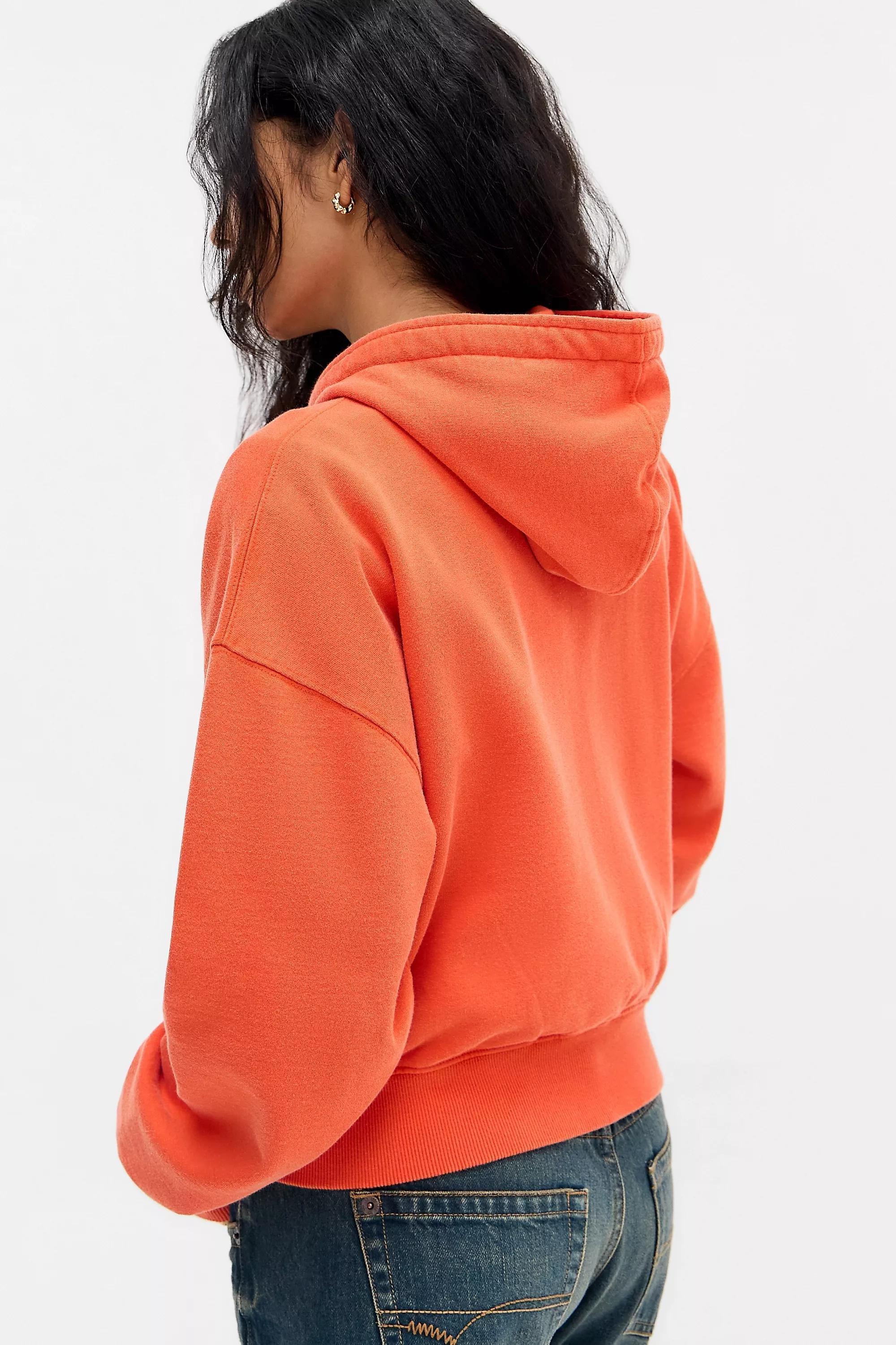 Orange Bdg Easy Zip-Through Hoodie, ORANGE, large image number 2