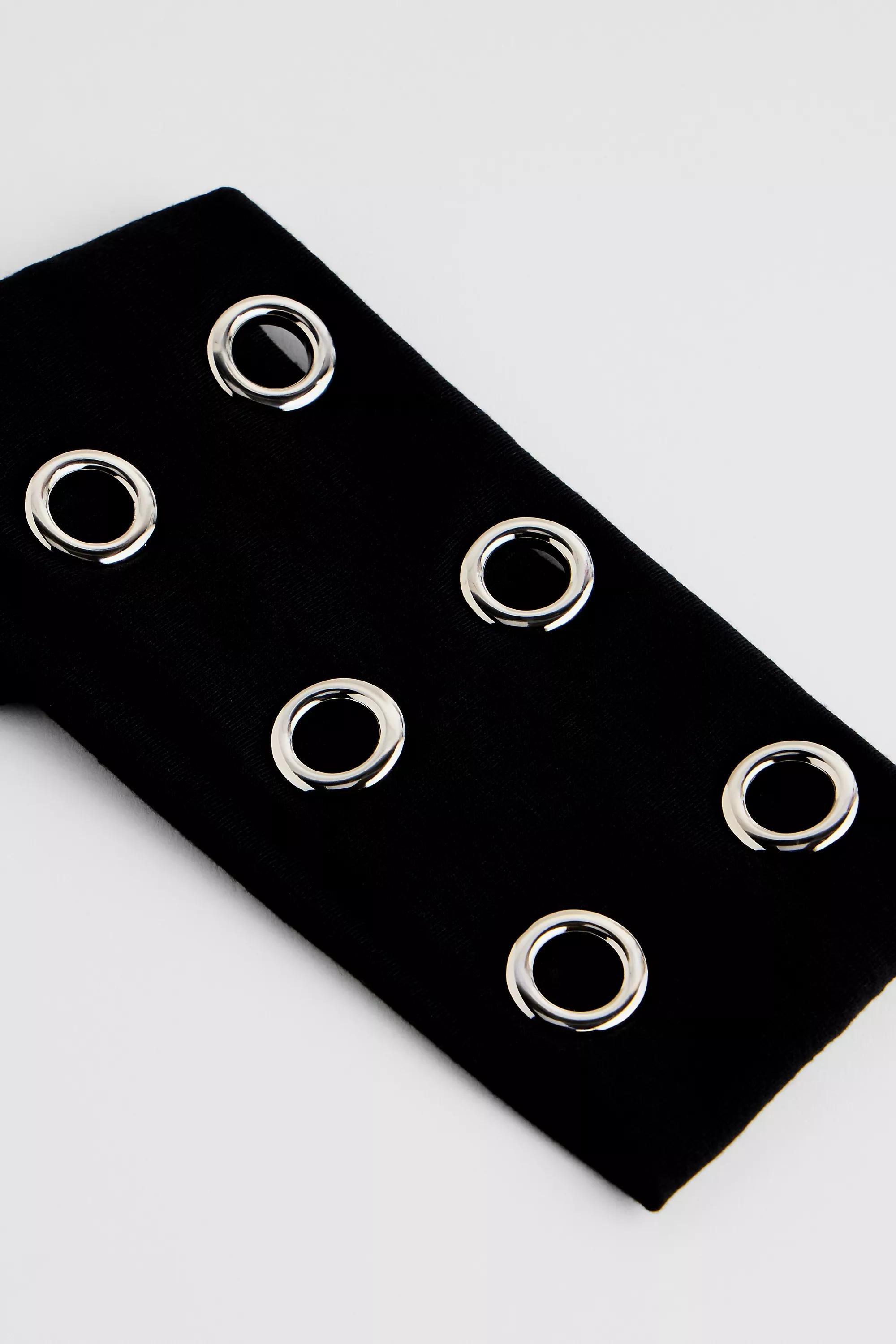 Black Uo Eyelet Headband, BLK, medium