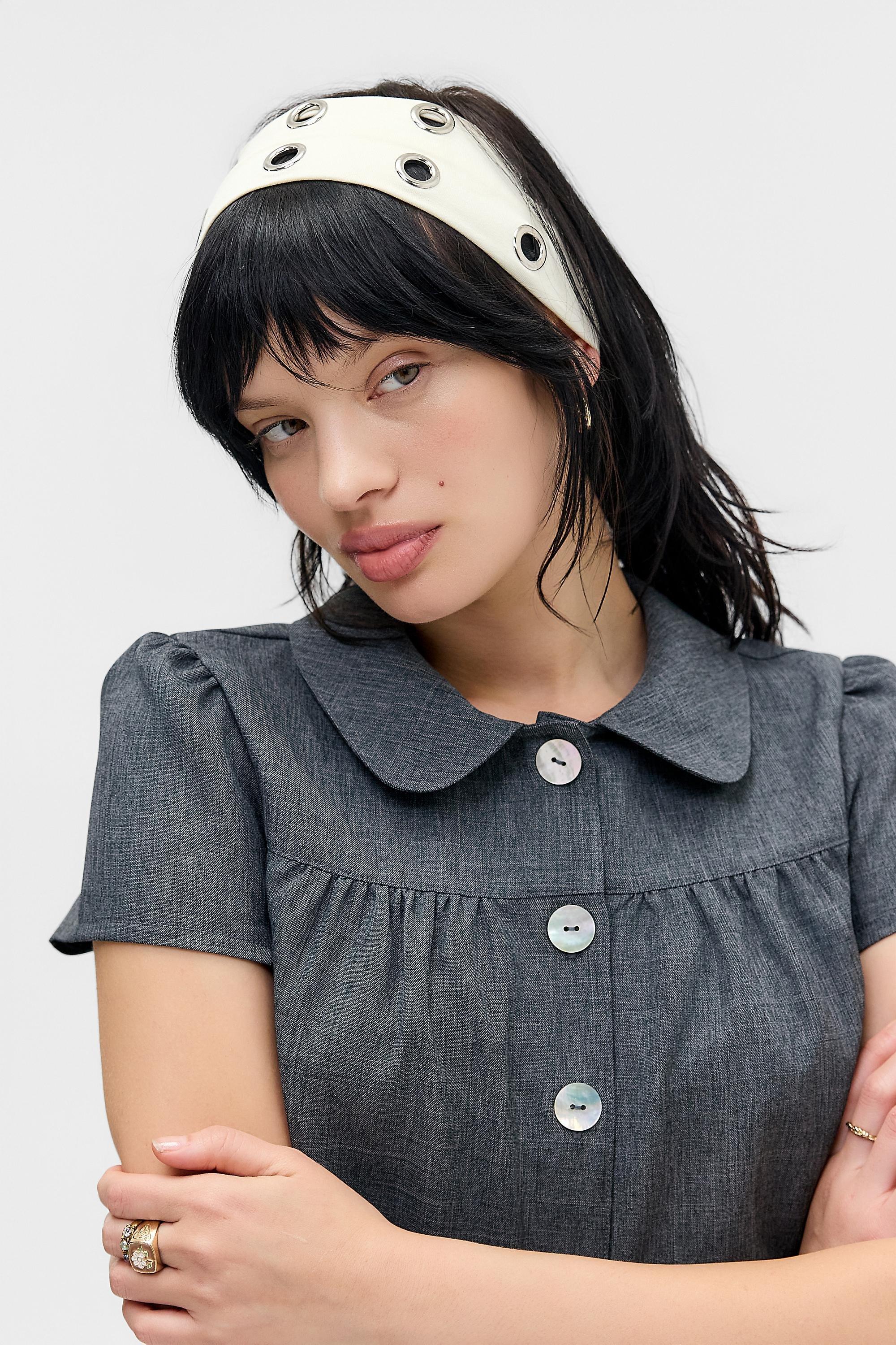 Cream Uo Eyelet Headband, CREME, large image number 0